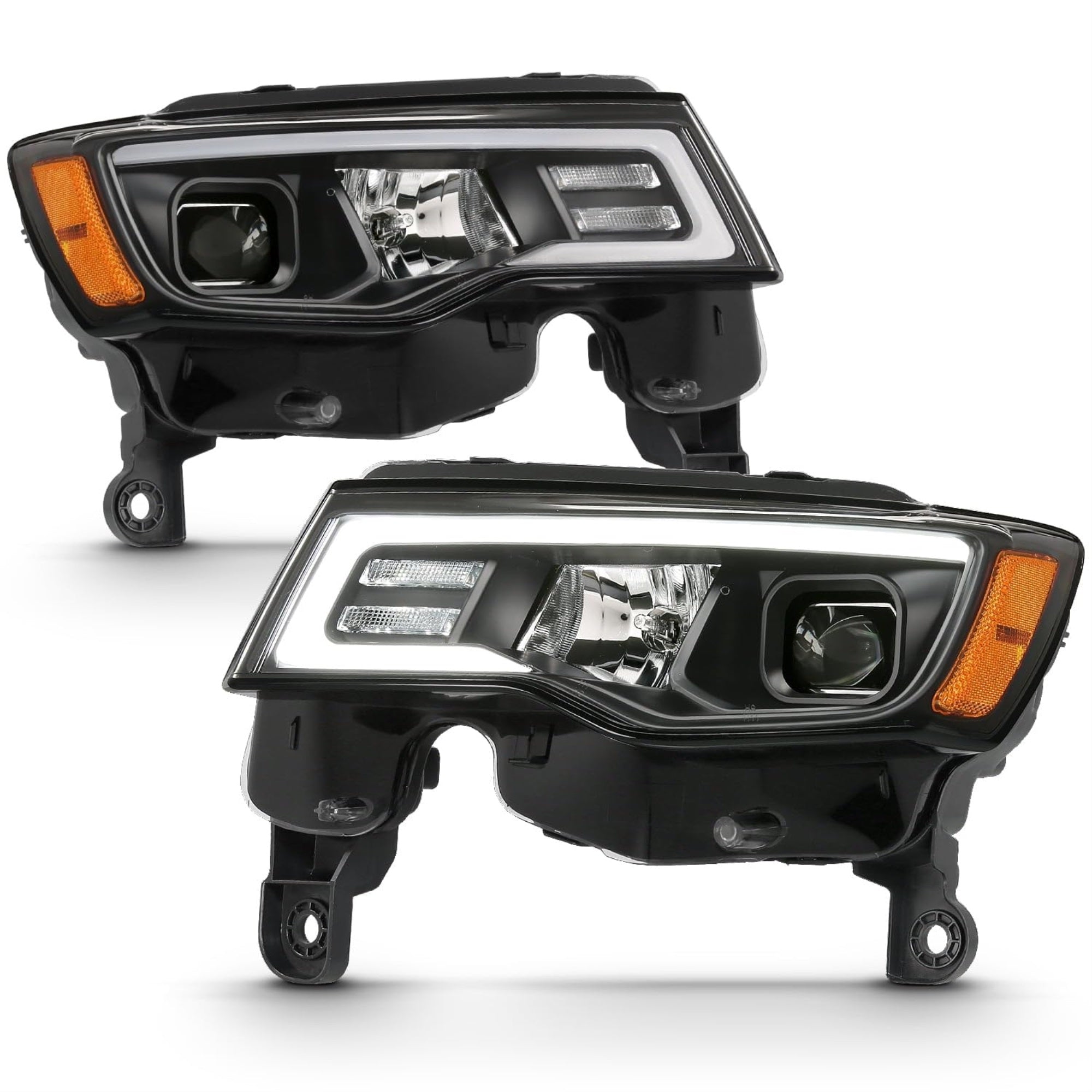 Anzo Usa111418 Projector Headlamps Fits Jeep Grand Cherokee
