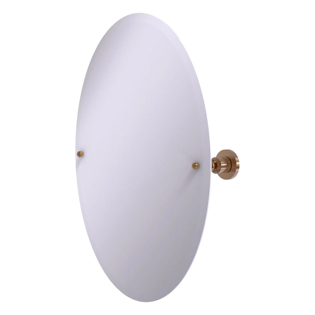 Frameless Oval Tilt Mirror with Beveled Edge - AP-91-BBR