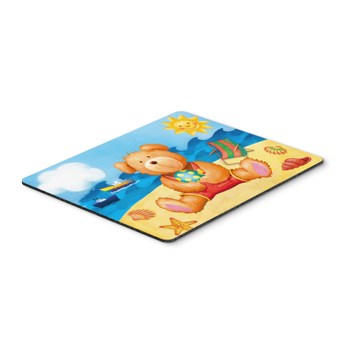 Caroline'S Treasures Teddy Bear On The Beach Mouse Pad, Hot Pad Or Trivet, Multicolor (Aph0088Mp)