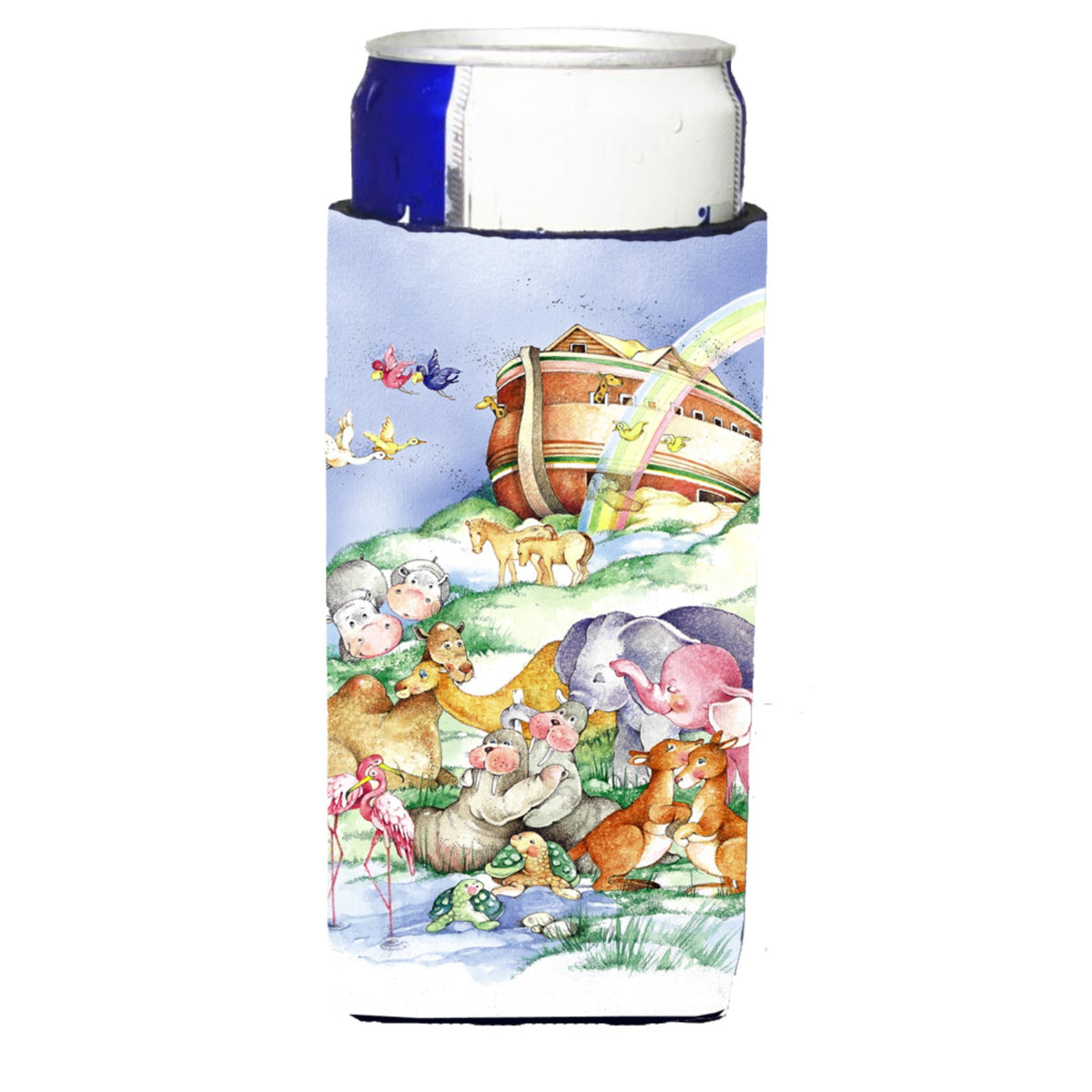 Caroline'S Treasures Aph0229Muk Noah'S Ark Michelob Ultra Koozies For Slim Cans, Multicolor
