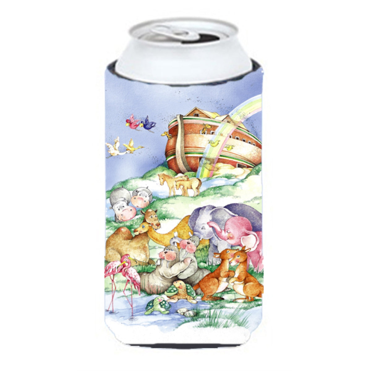 Caroline'S Treasures Aph0229Tbc Noah'S Ark Tall Boy Koozie Hugger, Multicolor
