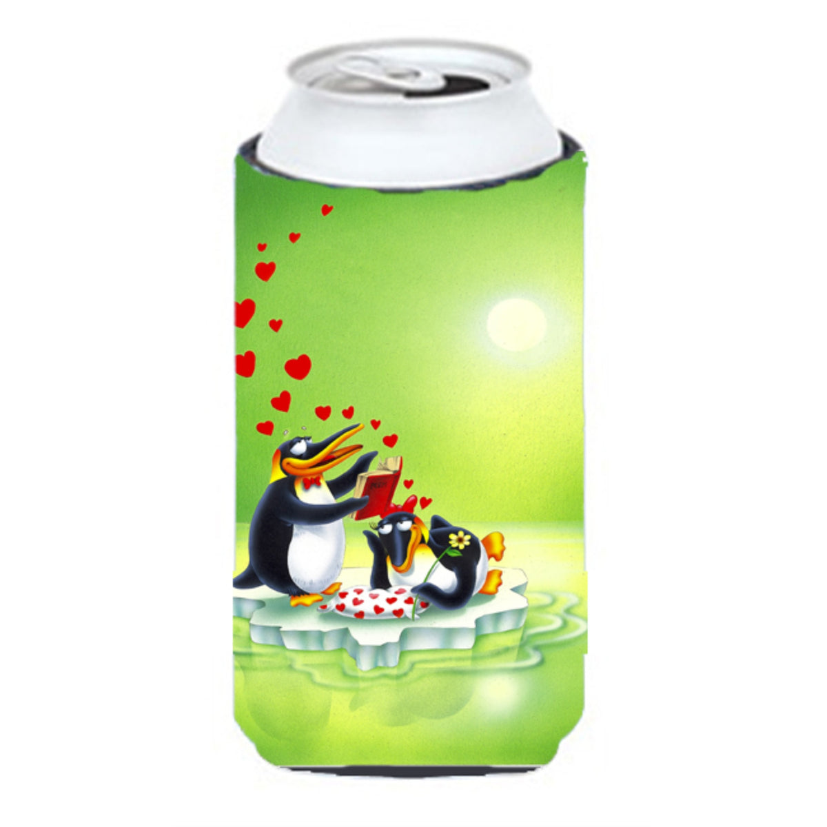 Caroline'S Treasures Aph0246Tbc My Love Song Penguins Tall Boy Koozie Hugger, Multicolor