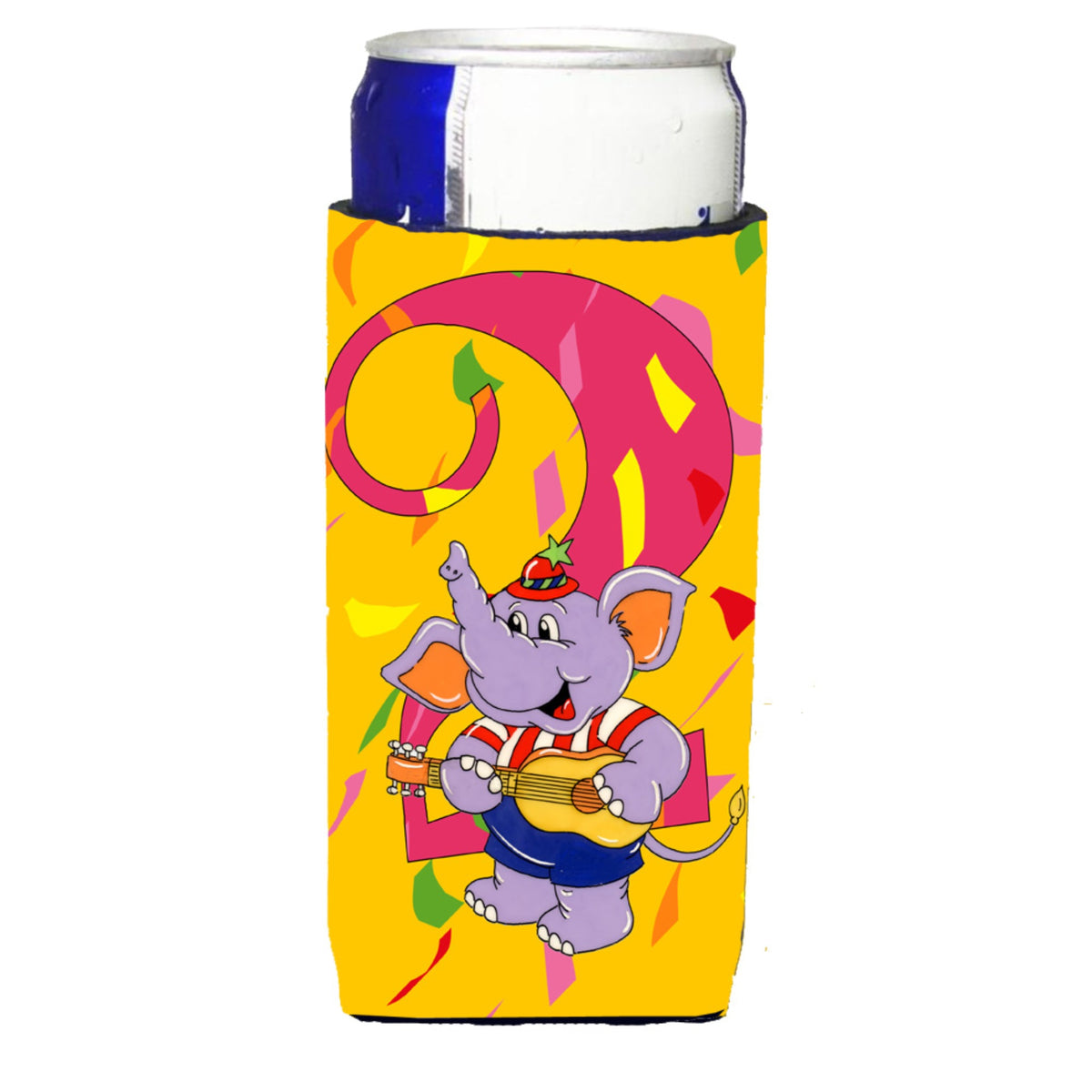 Caroline'S Treasures Aph2159Muk Happy 2Nd Birthday Age 2 Michelob Ultra Koozies For Slim Cans, Multicolor