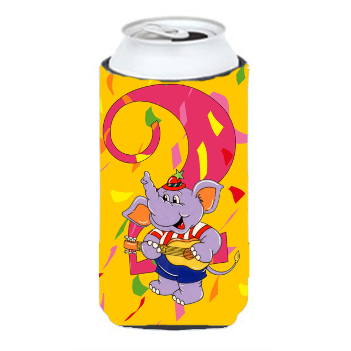 Caroline'S Treasures Aph2159Tbc Happy 2Nd Birthday Age 2 Tall Boy Koozie Hugger, Multicolor