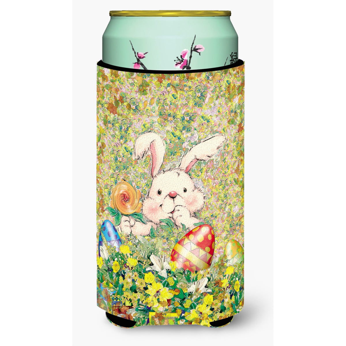 Caroline'S Treasures Aph2954Tbc Easter Bunny And Eggs Tall Boy Koozie Hugger, Multicolor