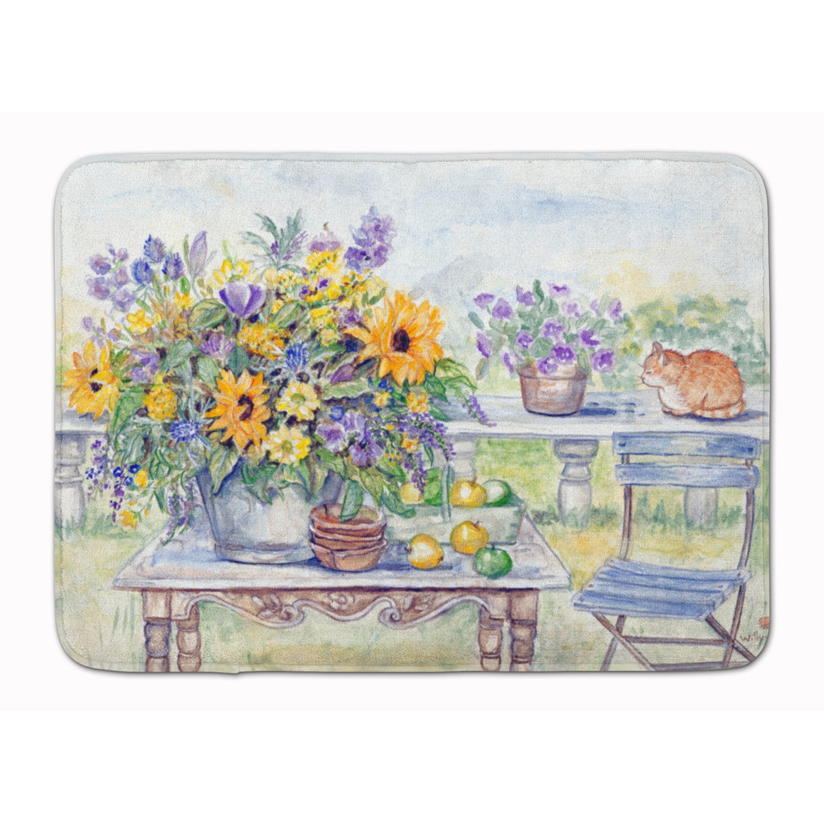 Caroline'S Treasures Patio Bouquet Of Flowers Floor Mat, 19 X 27, Multicolor