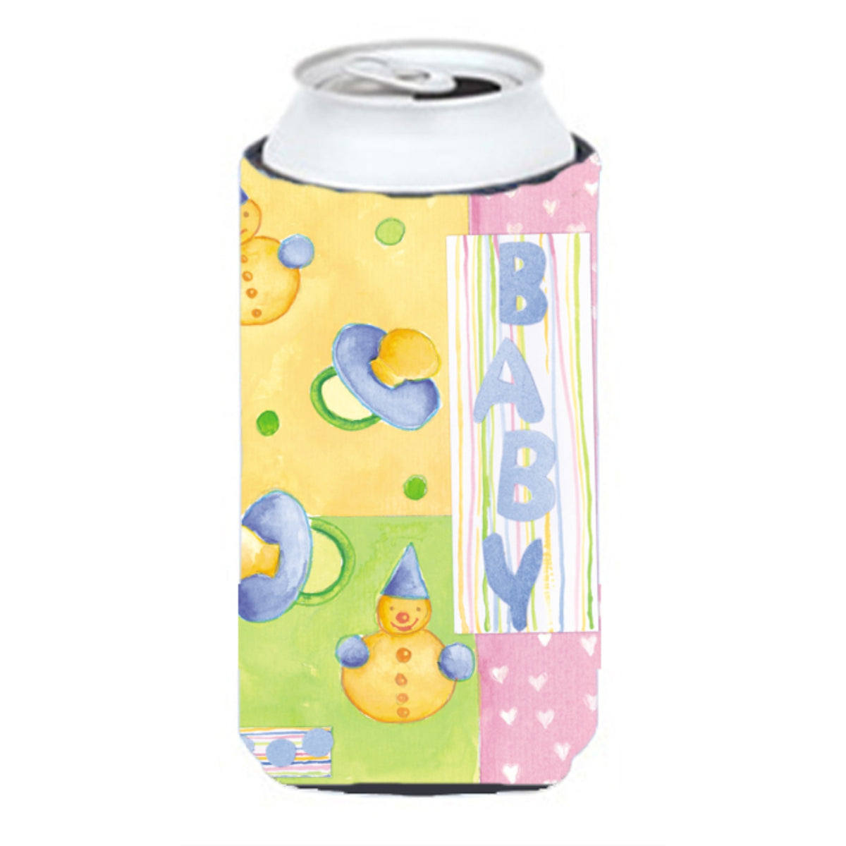 Caroline'S Treasures Aph3631Tbc New Baby Tall Boy Koozie Hugger, Multicolor