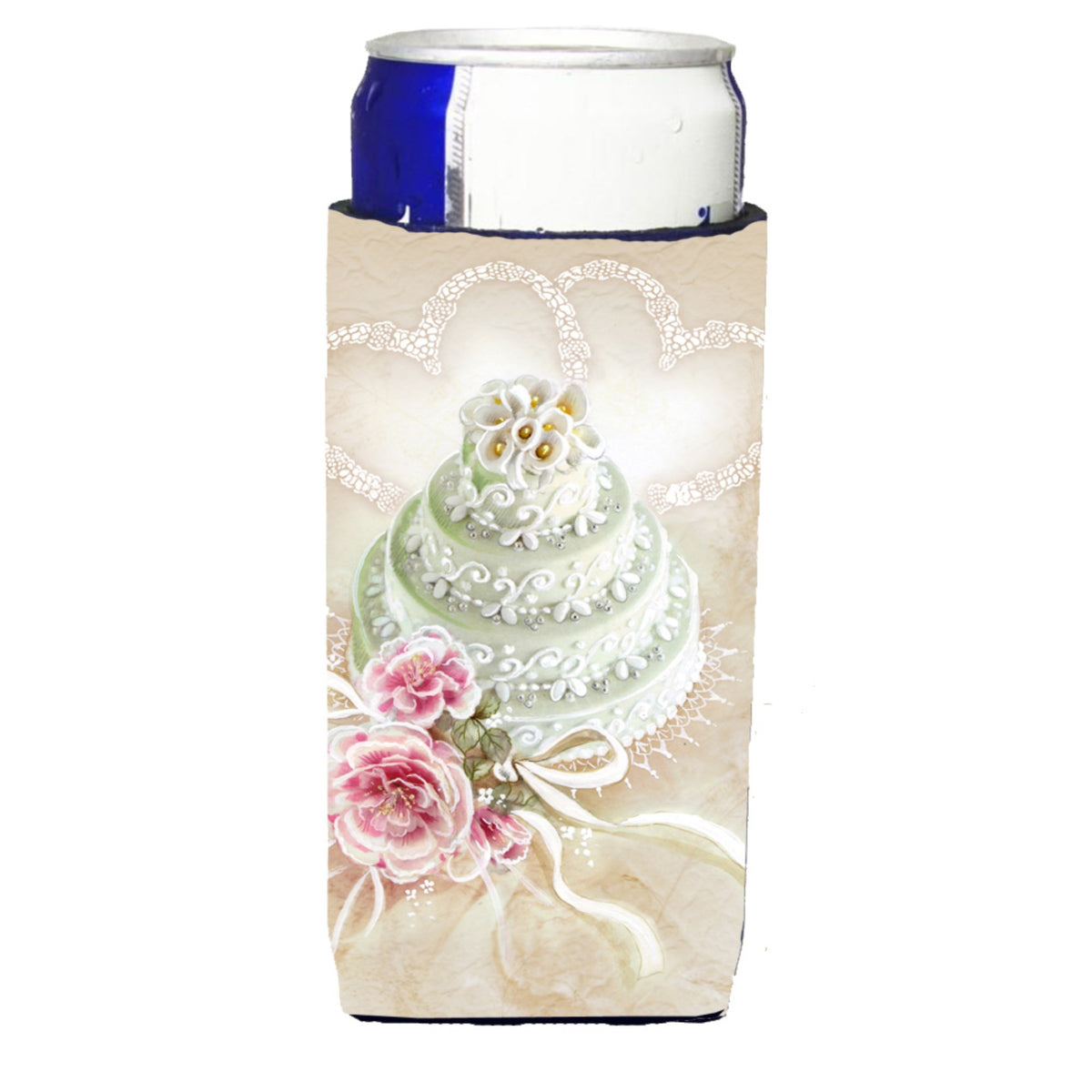 Caroline'S Treasures Aph3648Muk Wedding Cake Michelob Ultra Koozies For Slim Cans, Multicolor