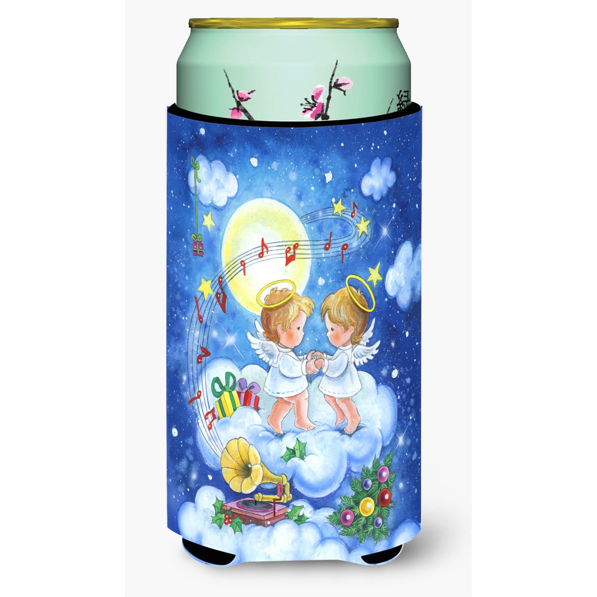 Caroline'S Treasures Angels Making Music Together Tall Boy Koozie Hugger, Multicolor