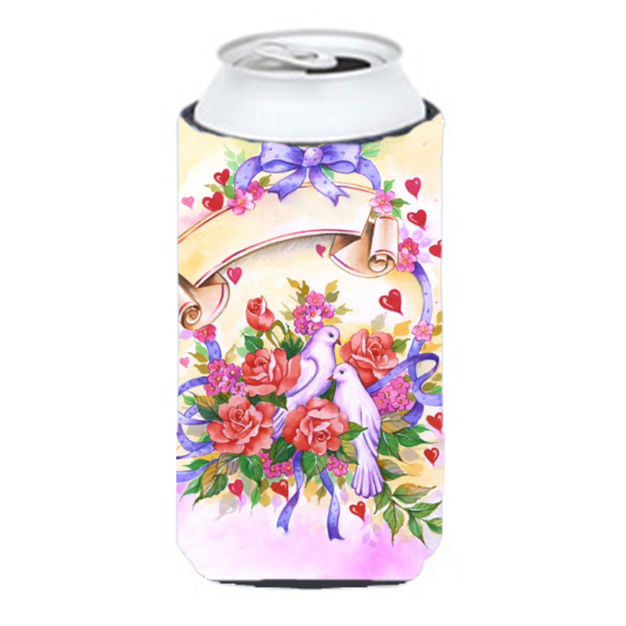 Caroline'S Treasures Aph4070Tbc Wedding Bouquet Tall Boy Koozie Hugger, Multicolor
