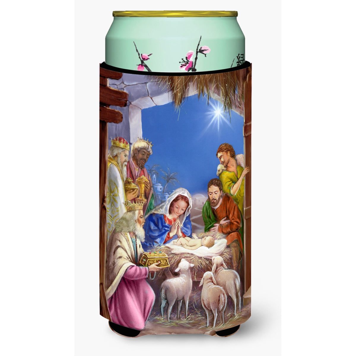 Caroline'S Treasures The Wise Men At The Nativity Christmas Tall Boy Koozie Hugger, Multicolor