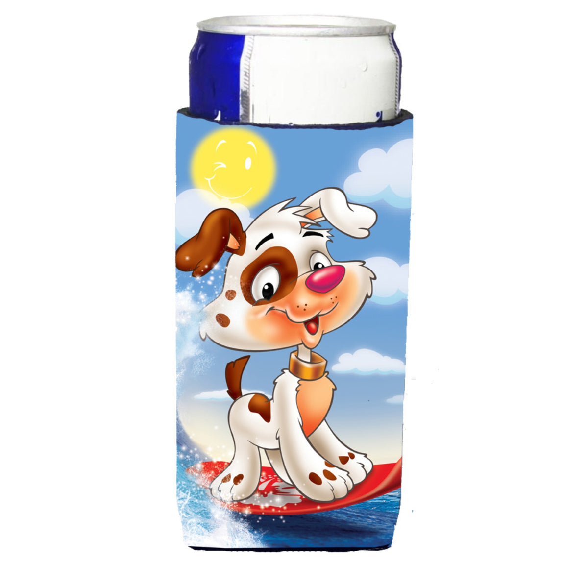 Caroline'S Treasures Aph7227Muk Dog Water Skiing Michelob Ultra Koozies For Slim Cans, Multicolor