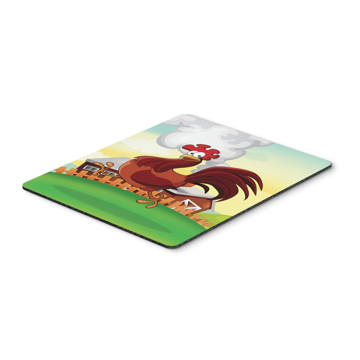 Caroline'S Treasures Rooster Chicken On The Run Mouse Pad, Hot Pad Or Trivet, Multicolor (Aph7630Mp)