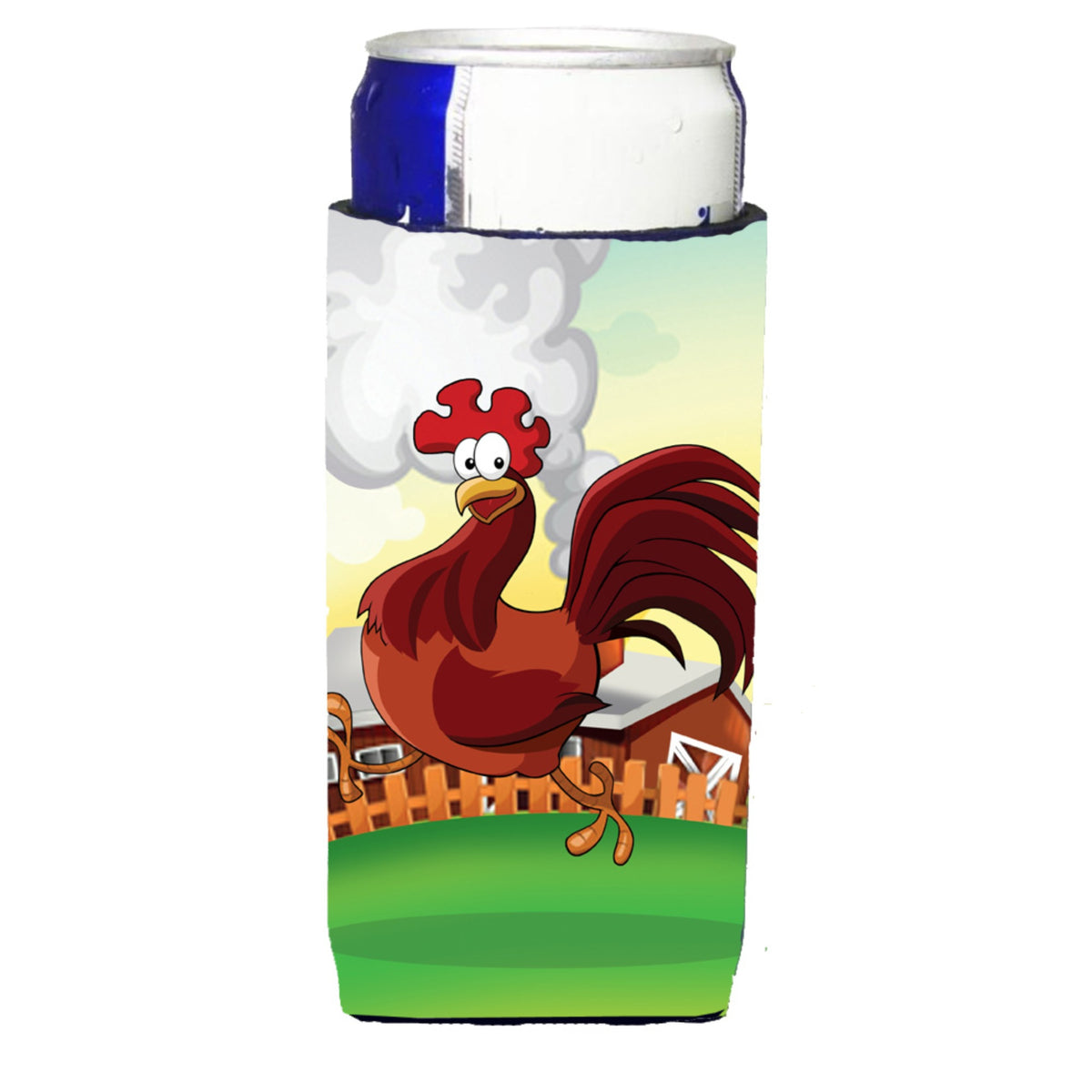 Caroline'S Treasures Aph7630Muk Rooster Chicken On The Run Michelob  For Slim Cans, Multicolor