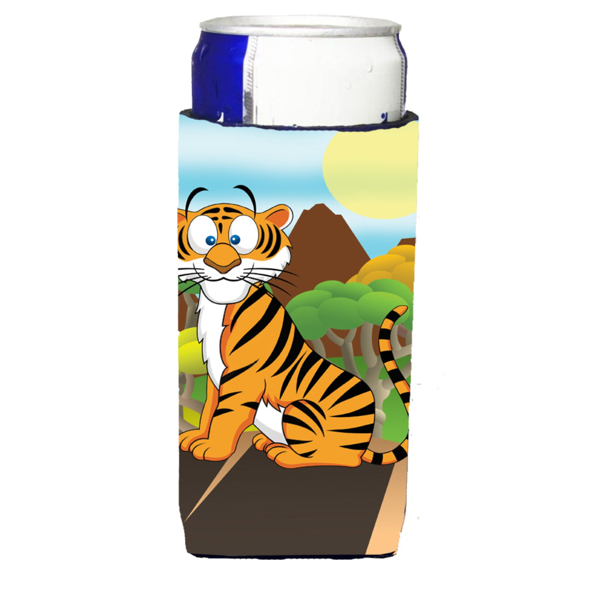 Caroline'S Treasures Aph7633Muk Tiger Michelob Ultra Koozies For Slim Cans, Multicolor