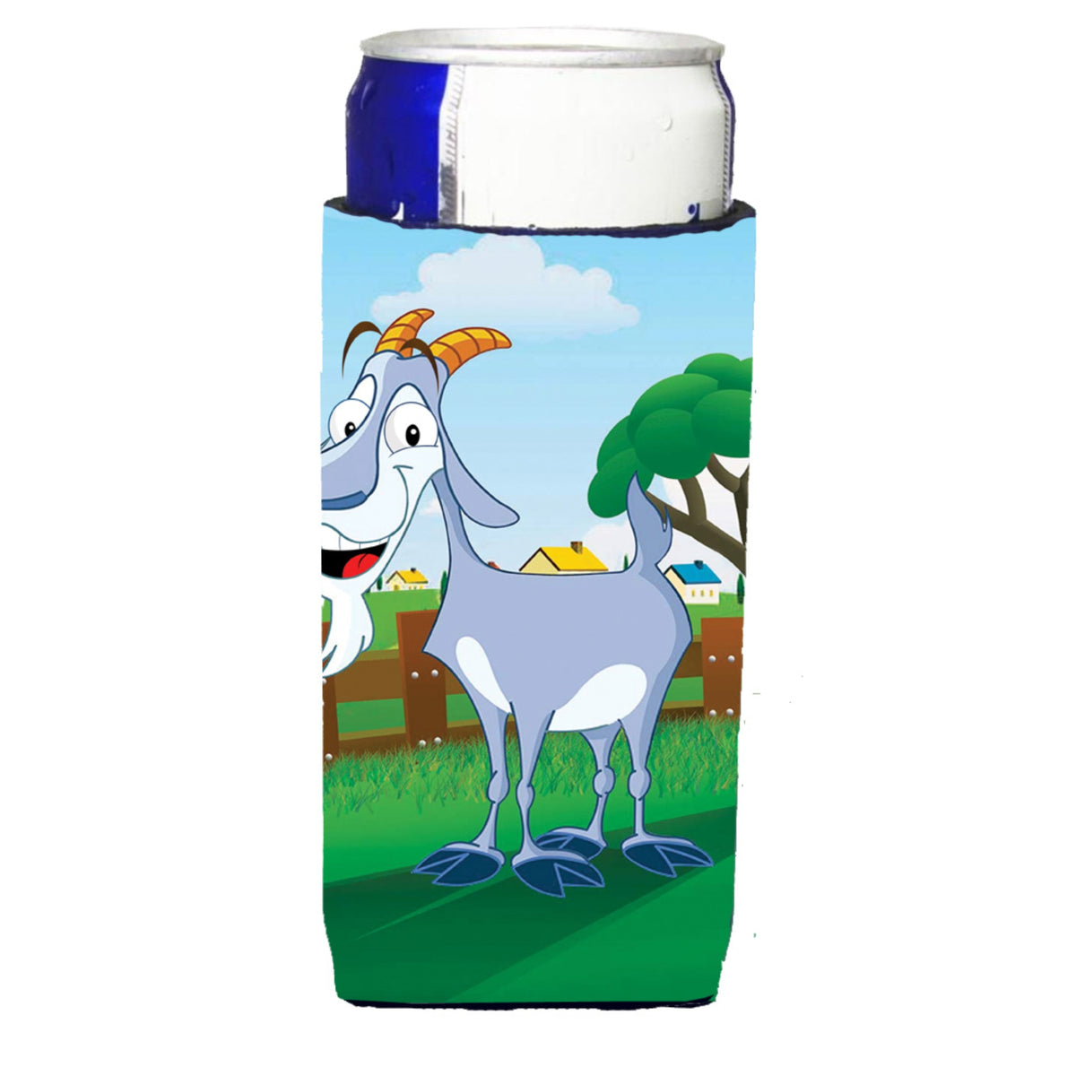 Caroline'S Treasures Aph7634Muk Billy The Goat Michelob Ultra Koozies For Slim Cans, Multicolor