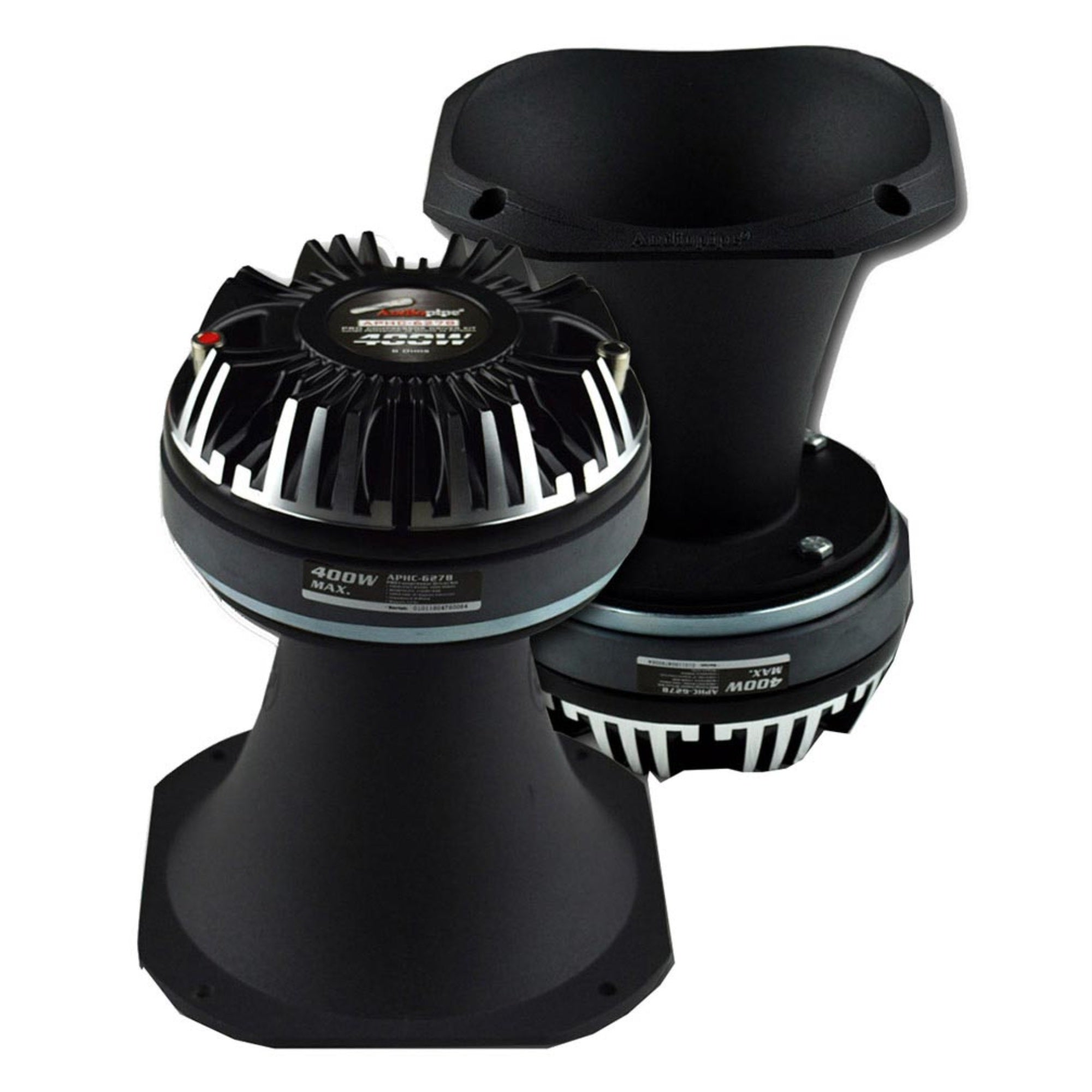 Audiopipe 6.2 Inch Compression Driver With Aluminum Horn 400W Each