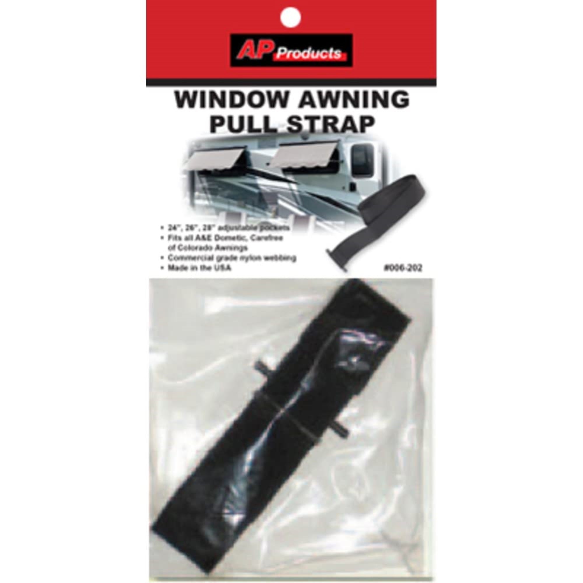 Ap Products 006-202 Adjustable Window Awning Strap