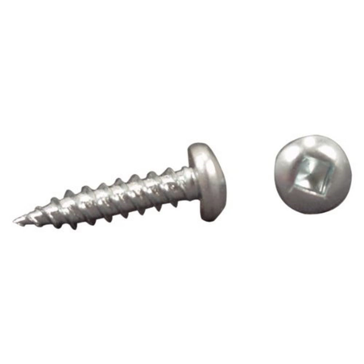 Ap Products 012-Psq500 W 8 X 1-1/2 White Pan Head Square Recess Screw - Pack Of 500