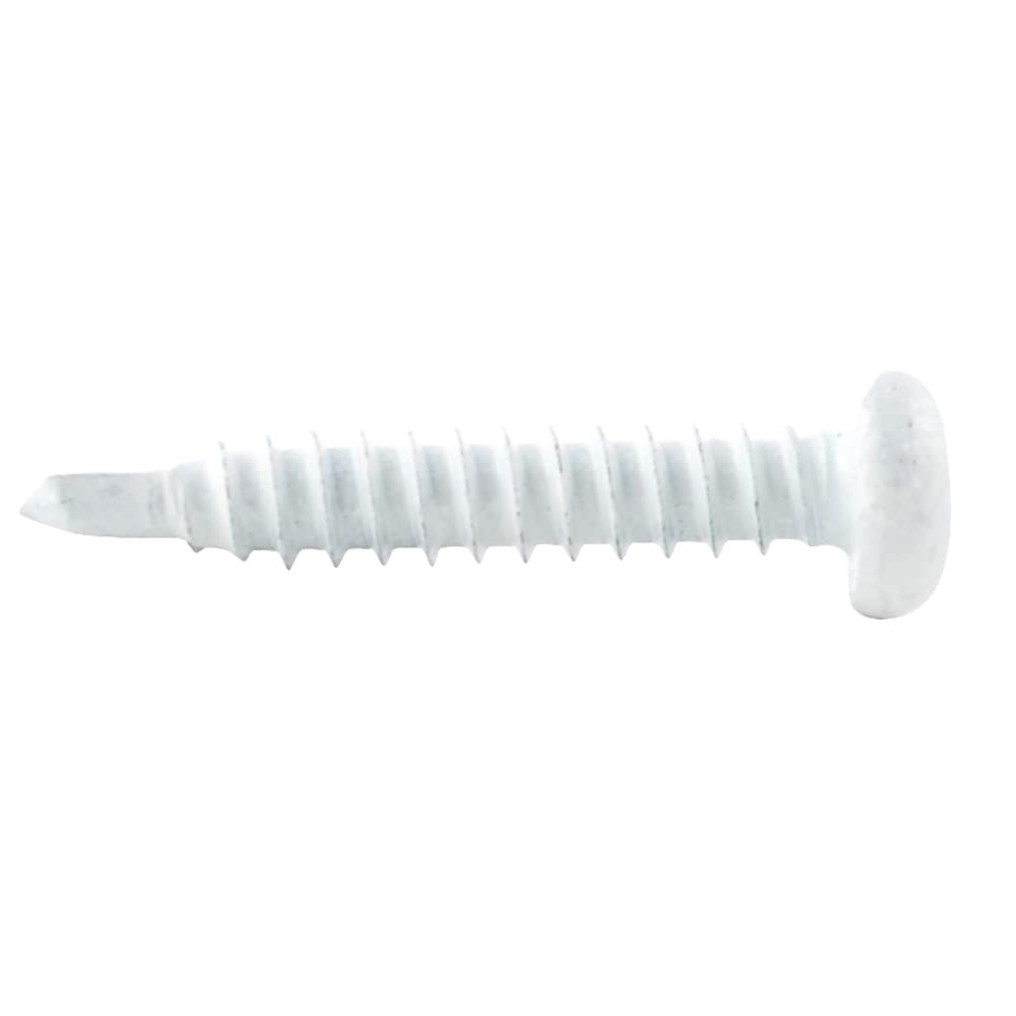 Ap Products 012-Ptk500W 8X1 White #8 Self-Tapping Pan Head Tri-Screws - 1', 500 Pack
