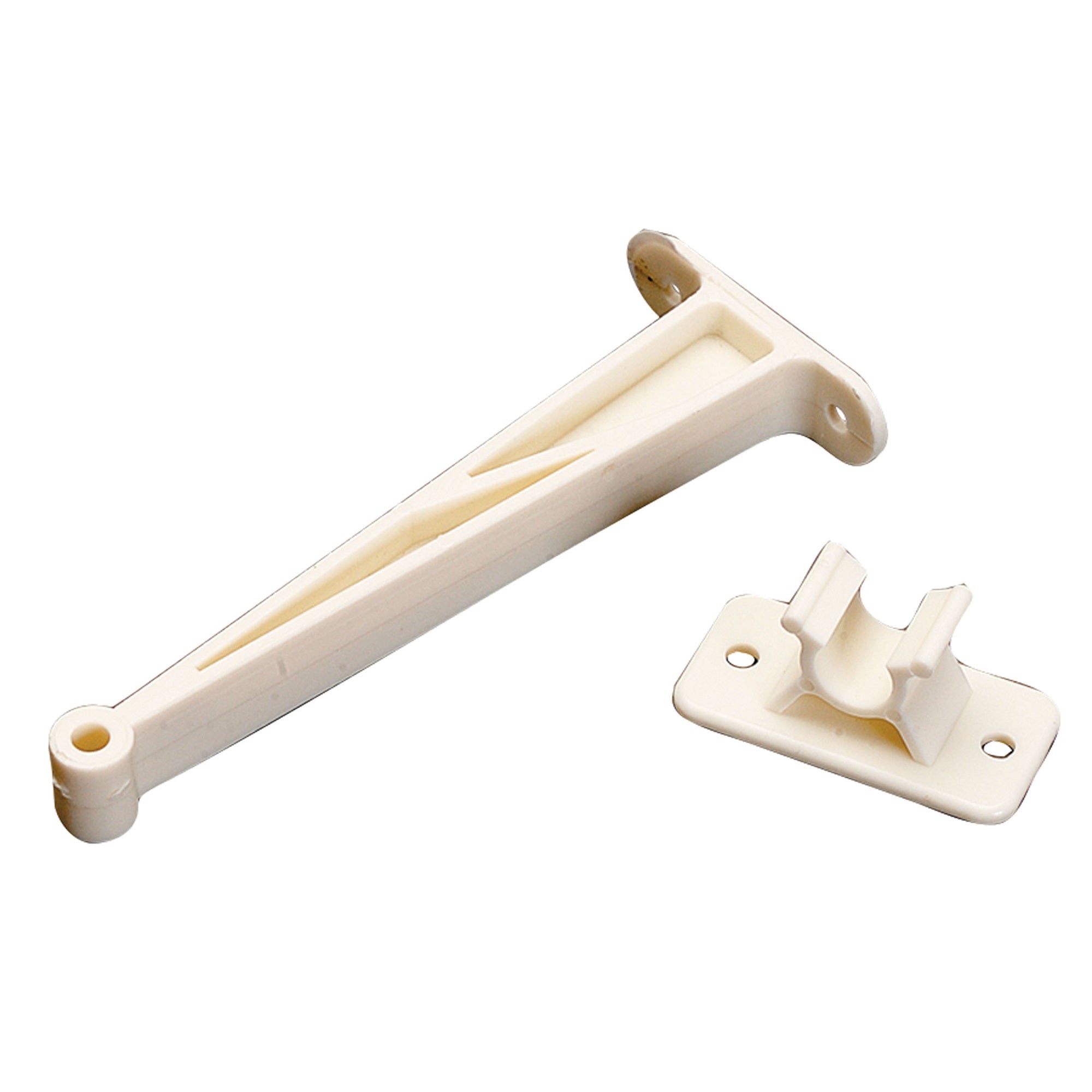 Ap Products 013-086 3' Colonial White Plastic Door Holdback - Set Of 1