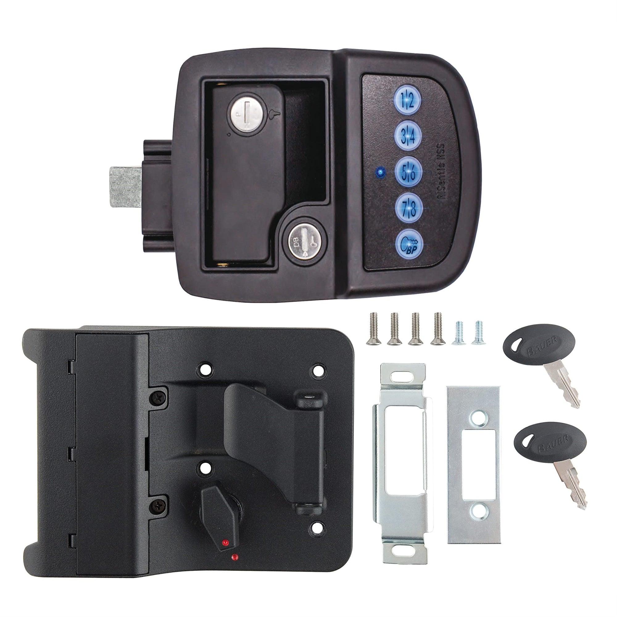 Bauer Ap Products 013-5091 Keyed-A-Like Bluetooth Electric Towable Lock - Rh,Black