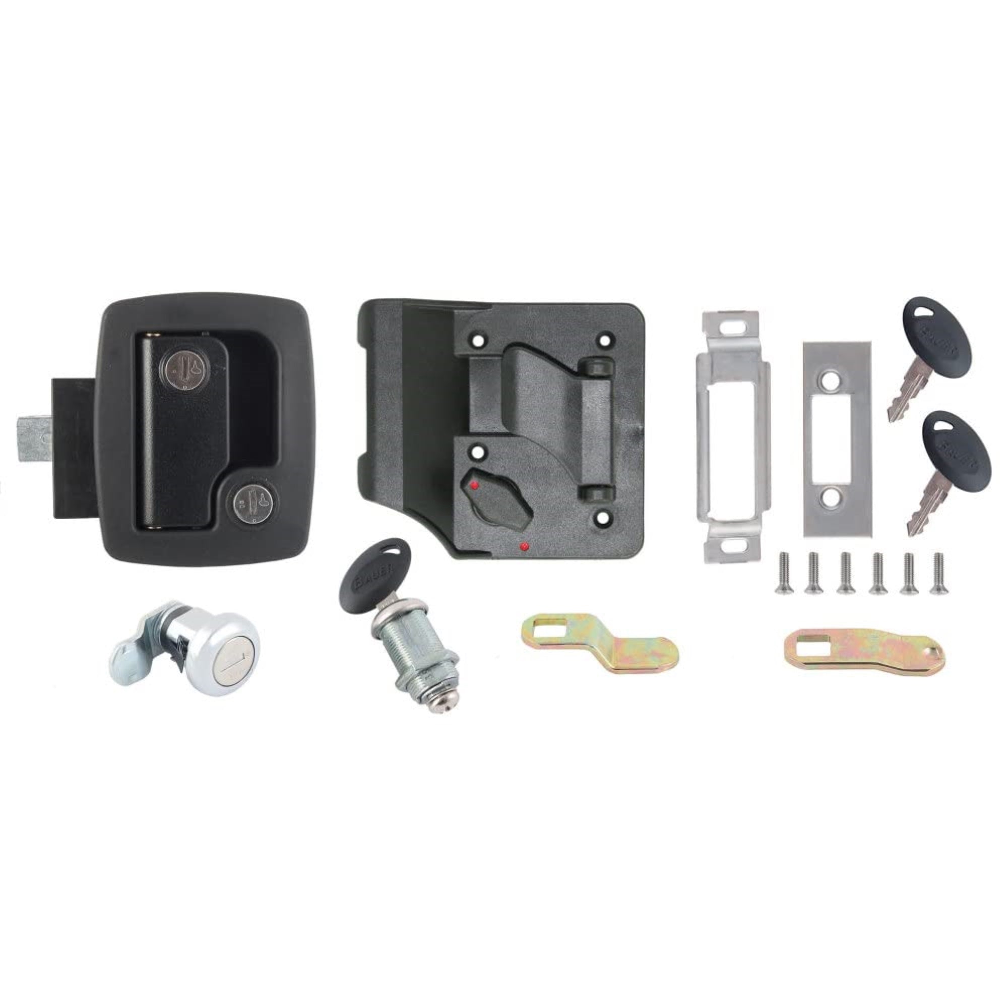 Ap Products 013-6201 Rv Door Lock Keyed Alike Kit - Standard Black