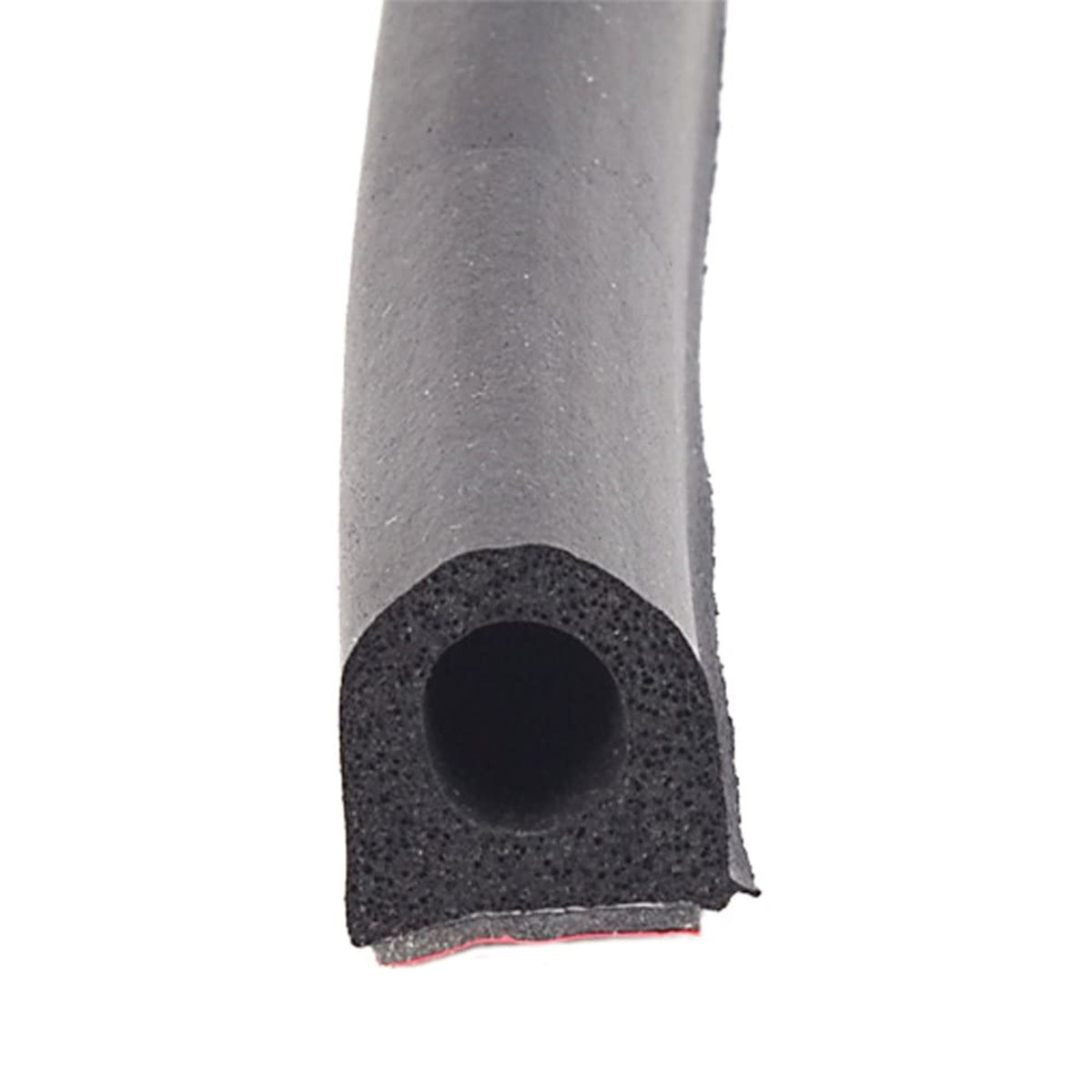 Ap Products 018-663 Non-Ribbed D-Seal With Hats (Red Tape) - Black, 3/4' X 3/4' X 50'