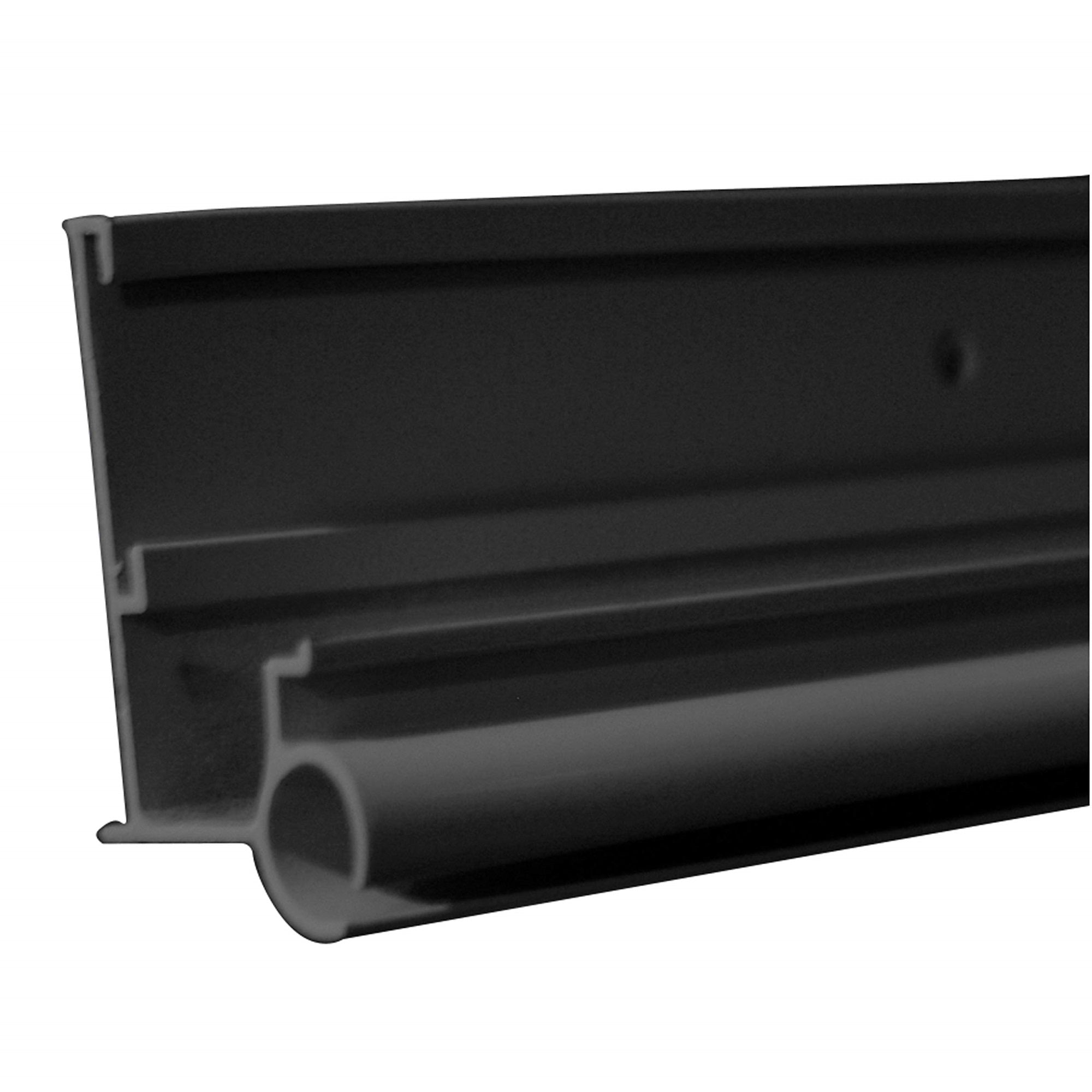 Ap Products 021-56302-16 Aluminum Awning/Gutter Rail With Insert Slot - 16', Black