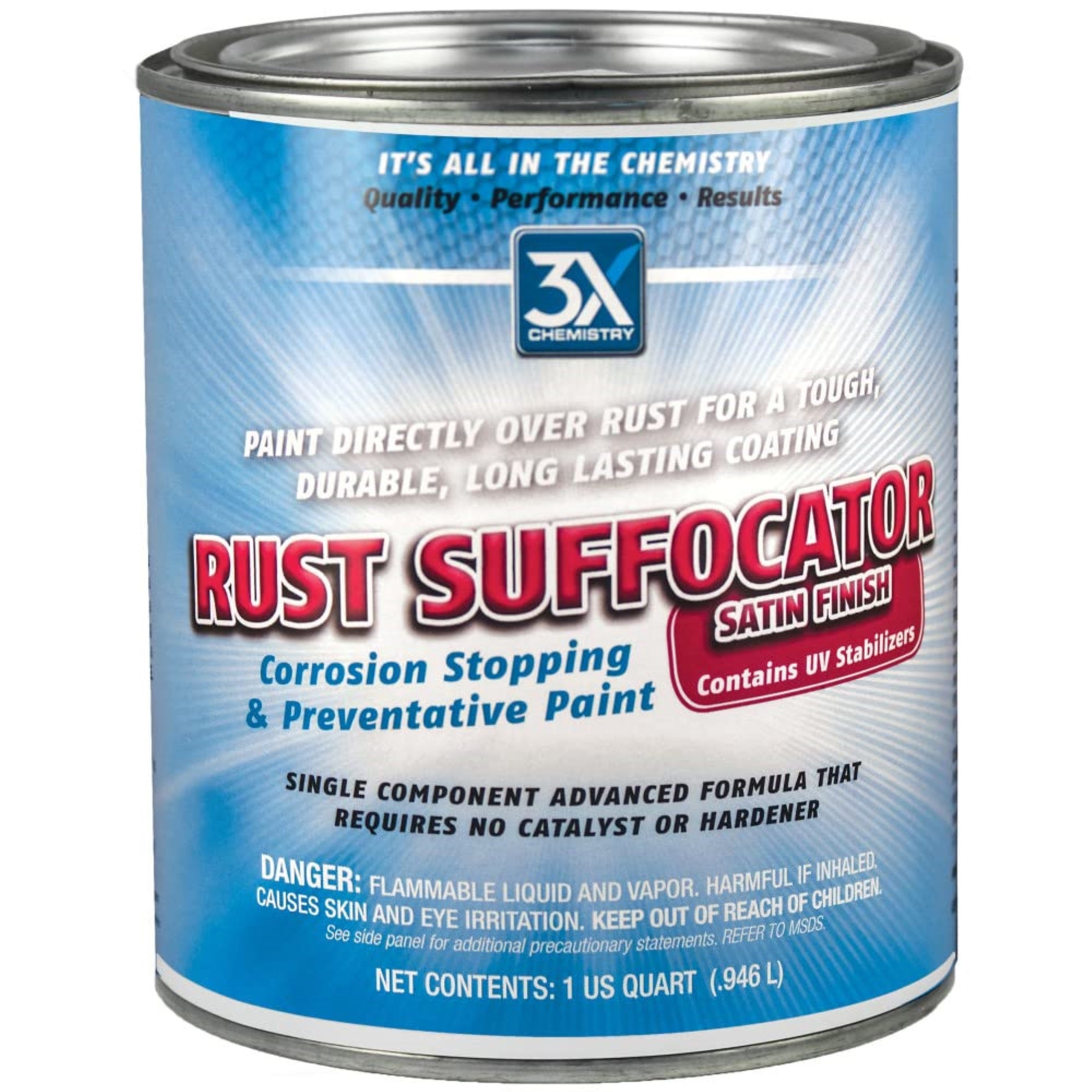 3X:Chemistry 46817 Rust Suffocator, Satin Finish, 1 Quart (Pack Of 1)
