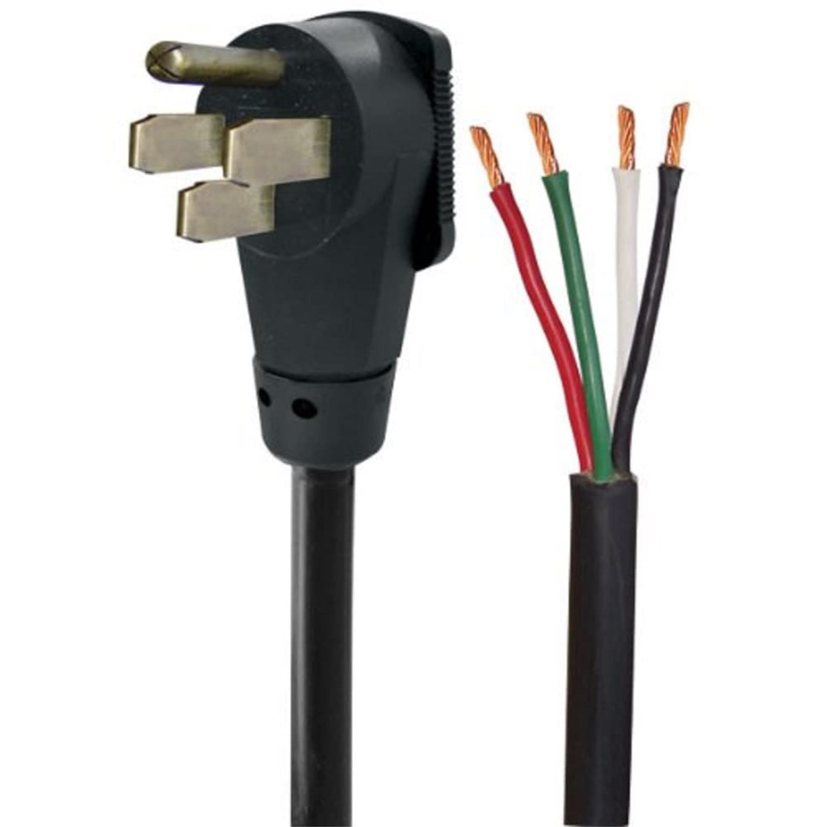 Voltec 16-00563 6/3 50 Amp Stw Right Angle Rv Power Supply Cord, 25-Foot, Black