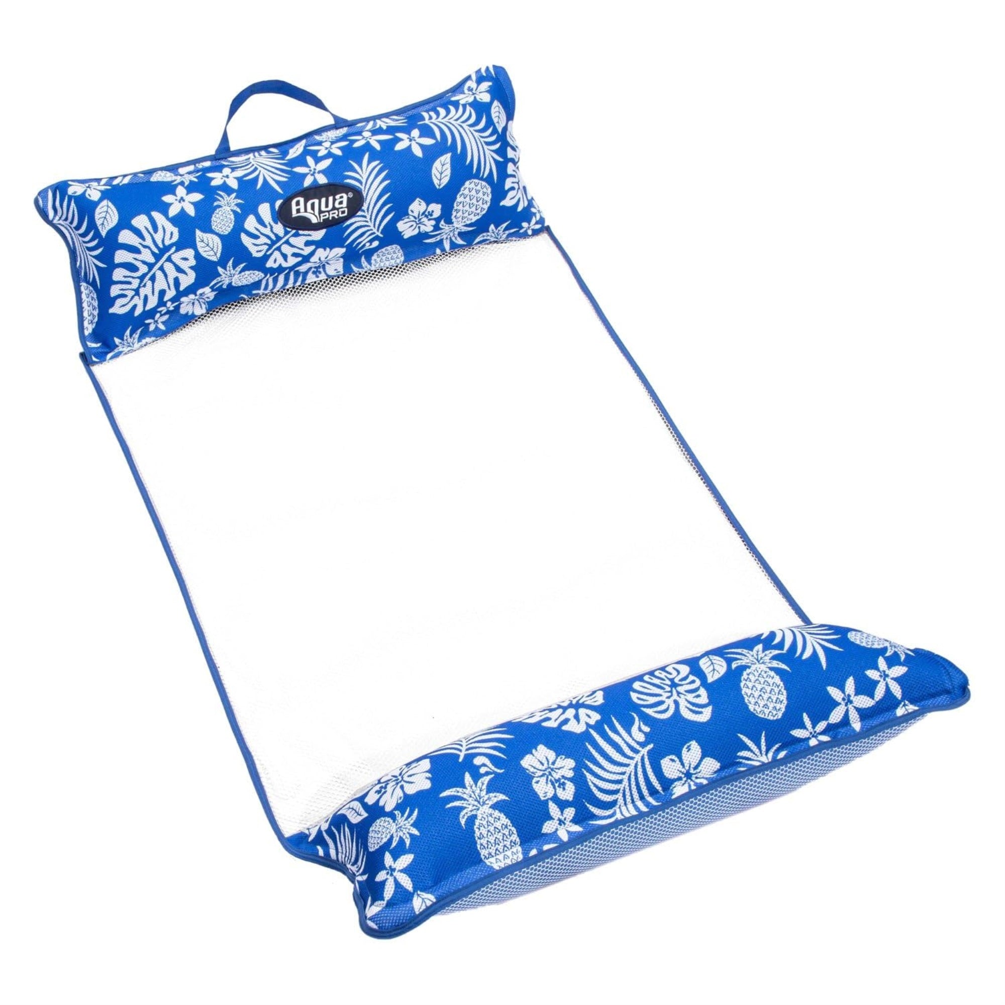 Aquapro Apl18904S2 Xl Supreme 4-In-1 Monterey Hammock - Hibiscus Pineapple/Royal Blue