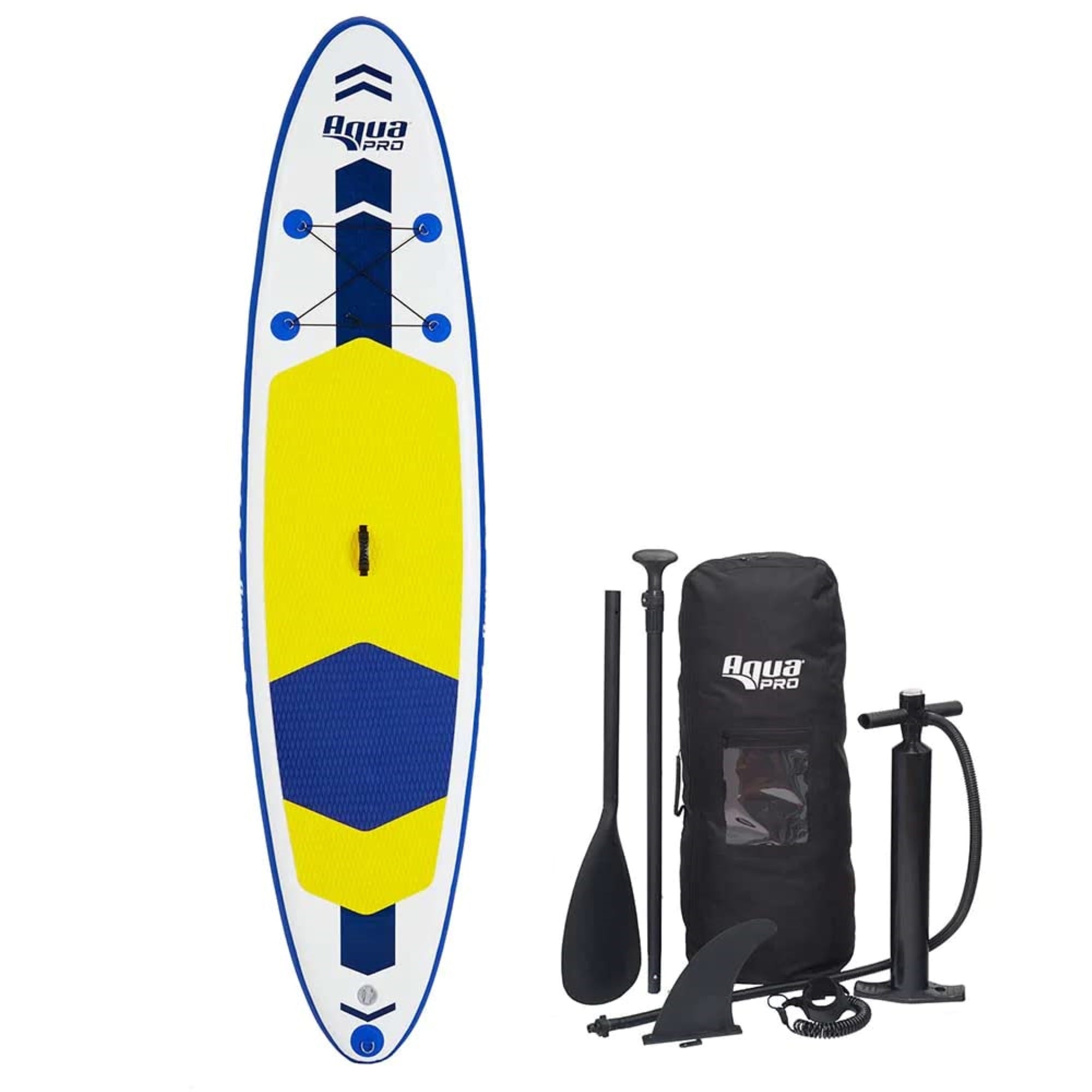 Aqua Leisure 10.6' Inflatable Stand-Up Paddleboard Drop Stitch W/Oversized Backpack F/Board & Accessories