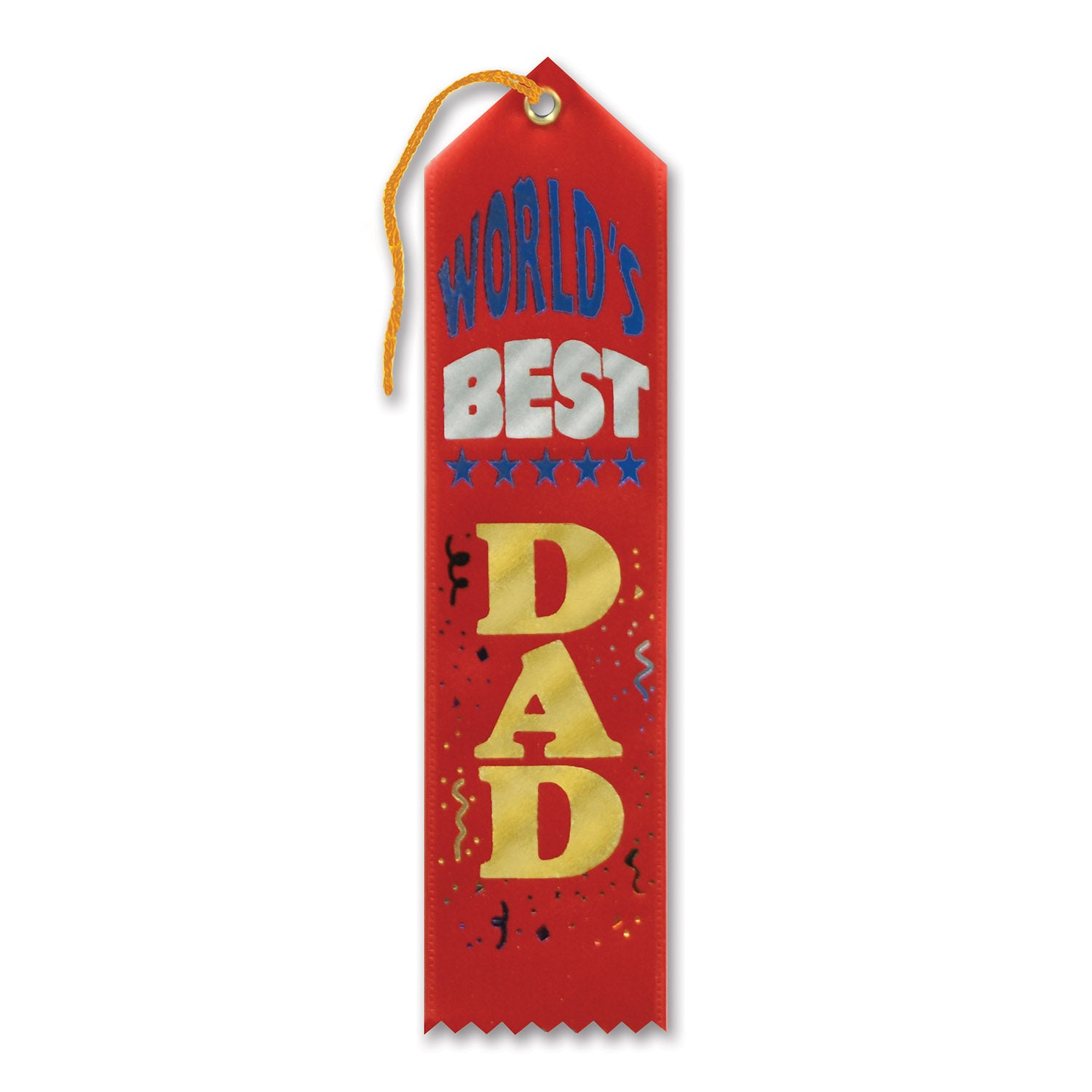 Worlds Best Dad Award Ribbon
