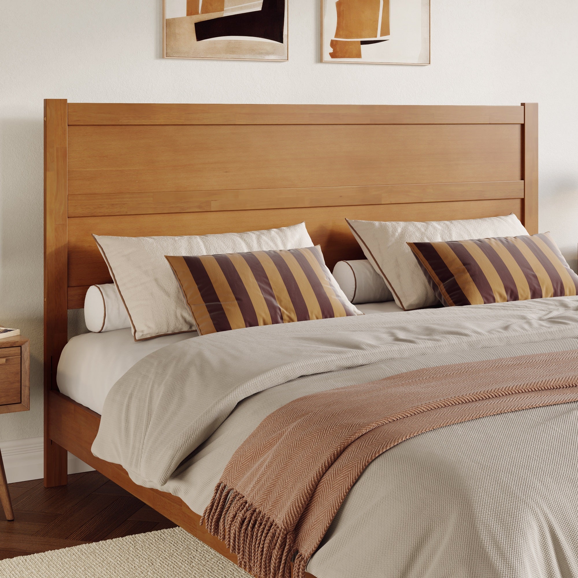 Aveline Twin Panel Headboard in White