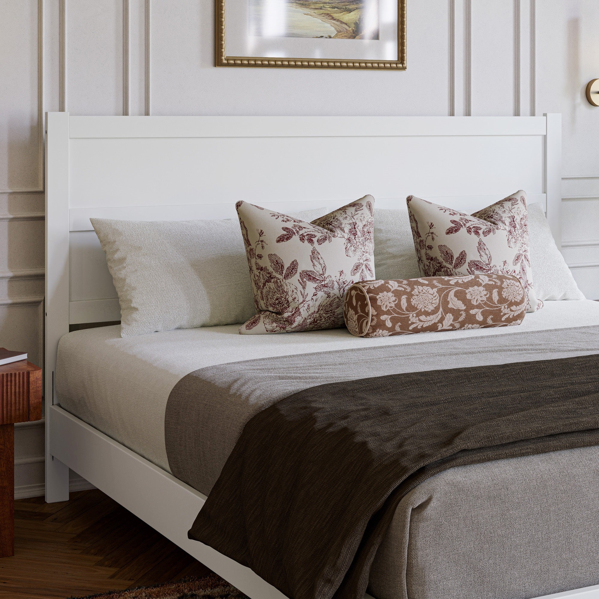 Aveline Twin Panel Headboard in Light Toffee