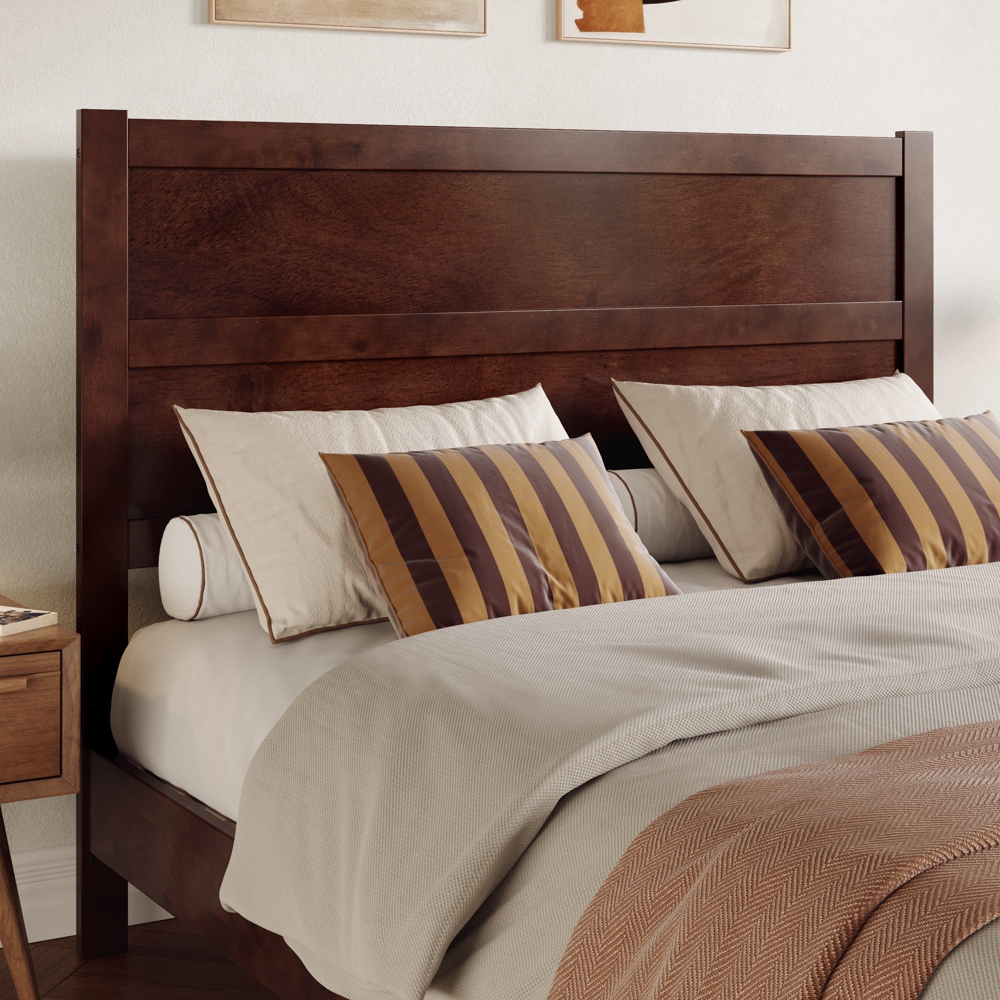 Aveline Full Panel Headboard in Black
