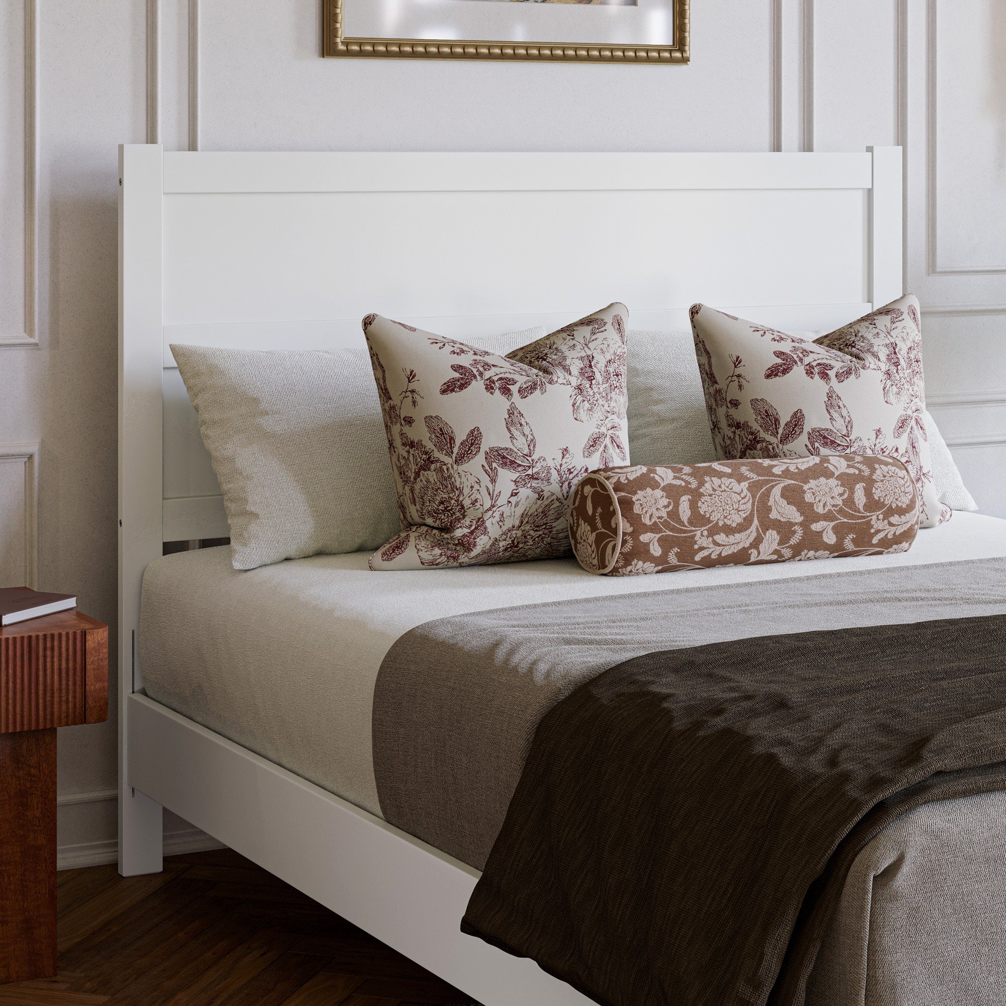 Aveline Full Panel Headboard in Light Toffee