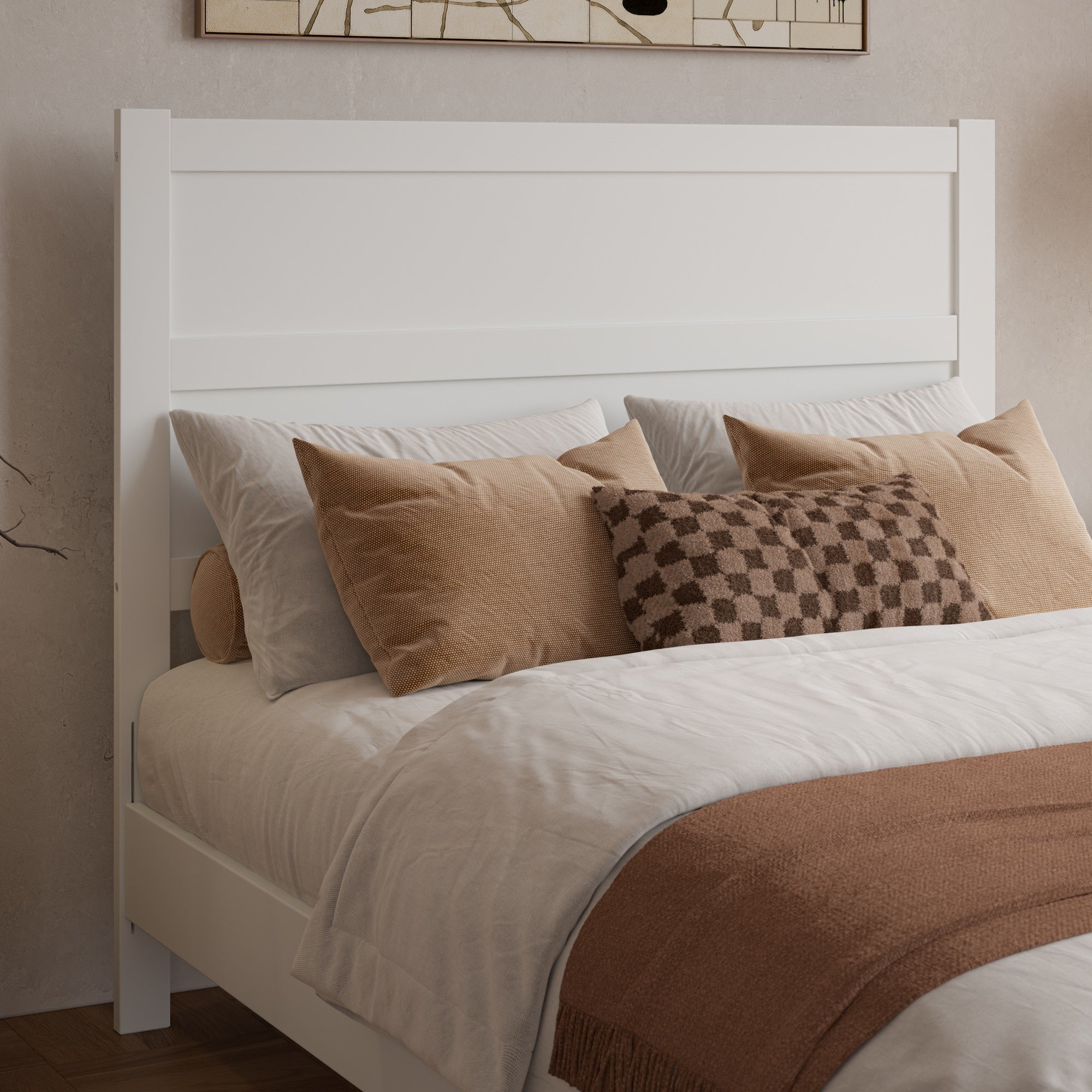 Aveline Queen Panel Headboard in Light Toffee