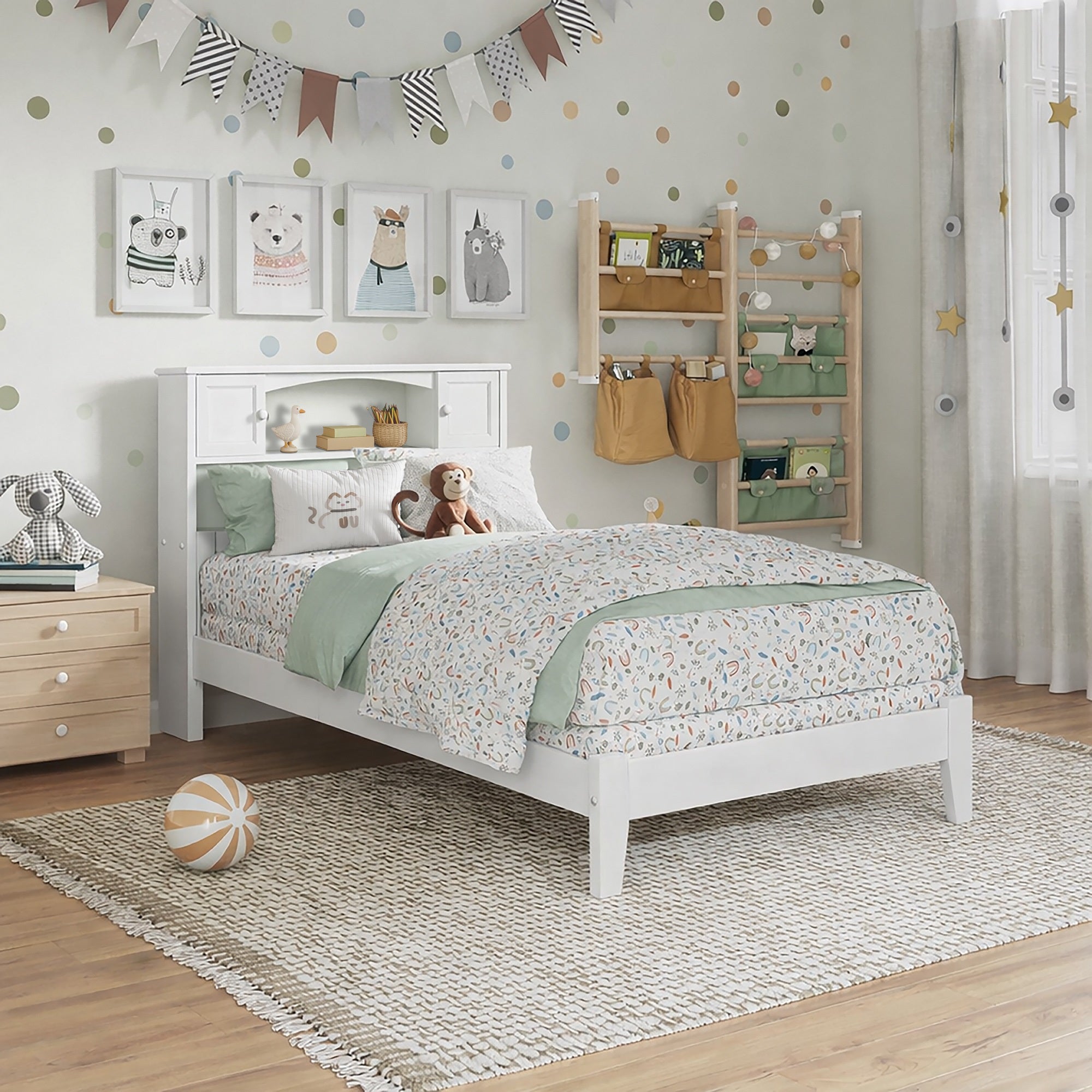 Denver Twin Foundation Bed in White