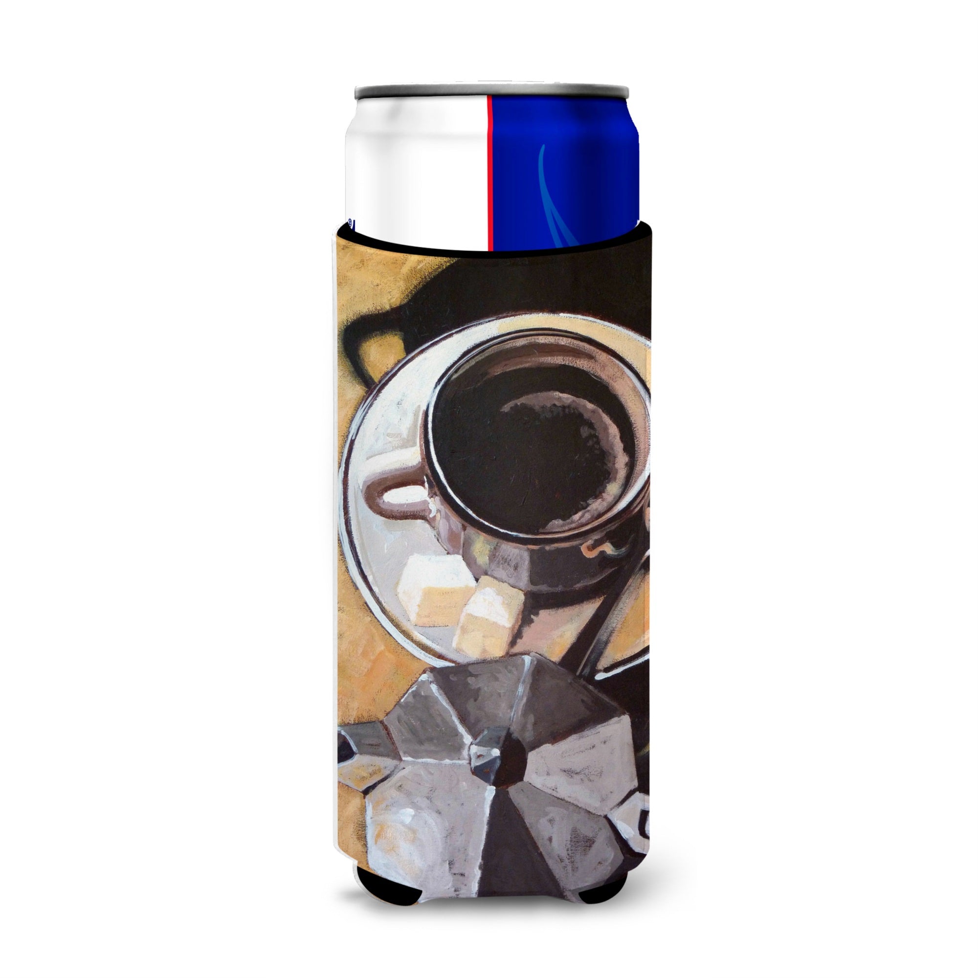 Caroline'S Treasures Ara0086Muk Coffee I By Roy Avis Ultra Beverage Insulators For Slim Cans, Multicolor