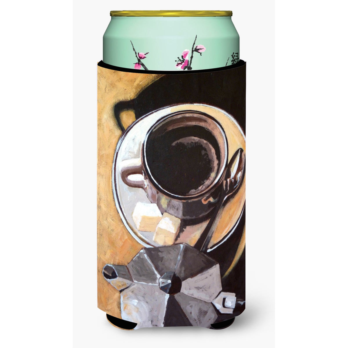 Caroline'S Treasures Ara0086Tbc Coffee I By Roy Avis Tall Boy Beverage Insulator Hugger, Multicolor