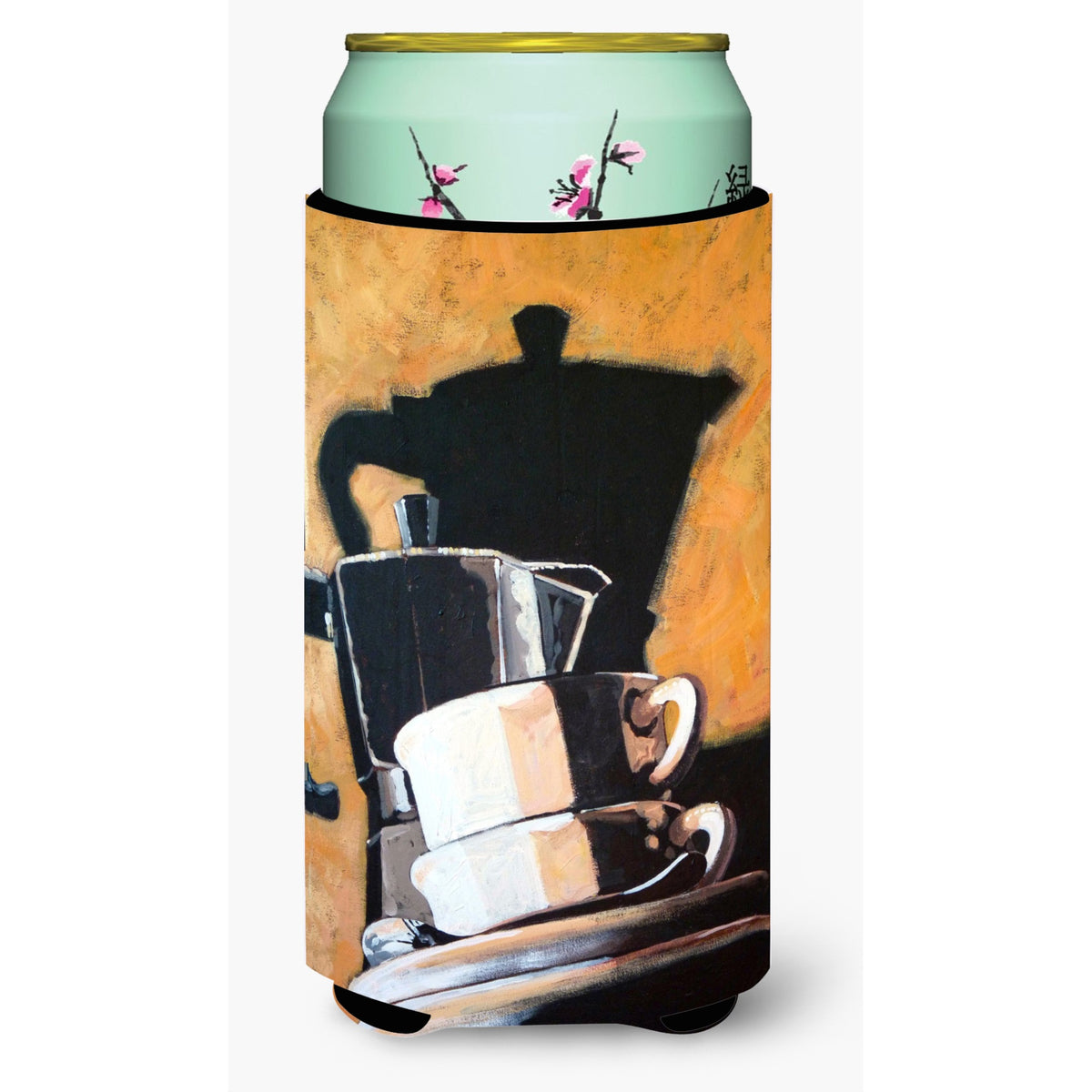 Caroline'S Treasures Ara0087Tbc Coffee Ii By Roy Avis Tall Boy Beverage Insulator Hugger, Multicolor