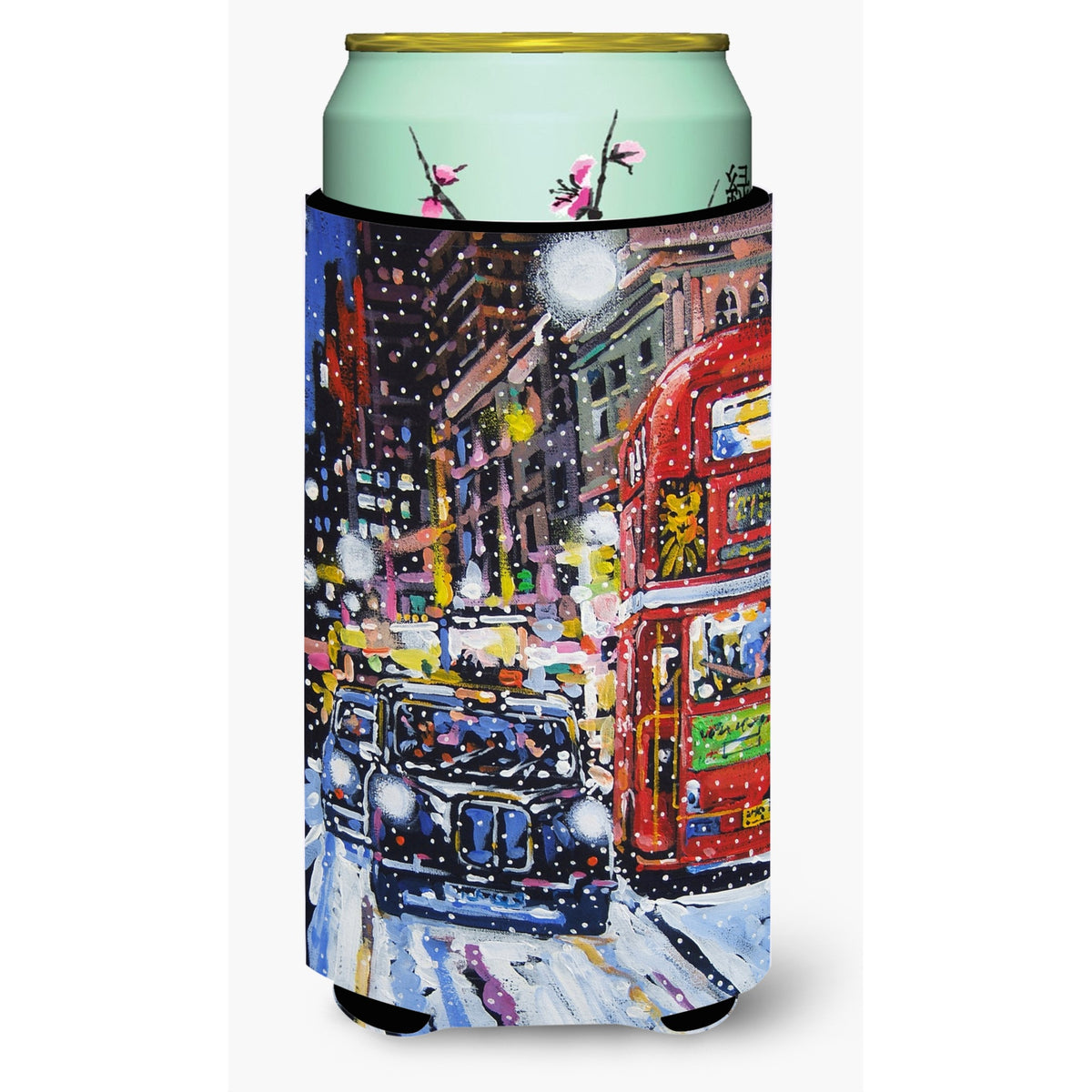 Caroline'S Treasures Ara0133Tbc London Snow By Roy Avis Tall Boy Beverage Insulator Hugger, Multicolor