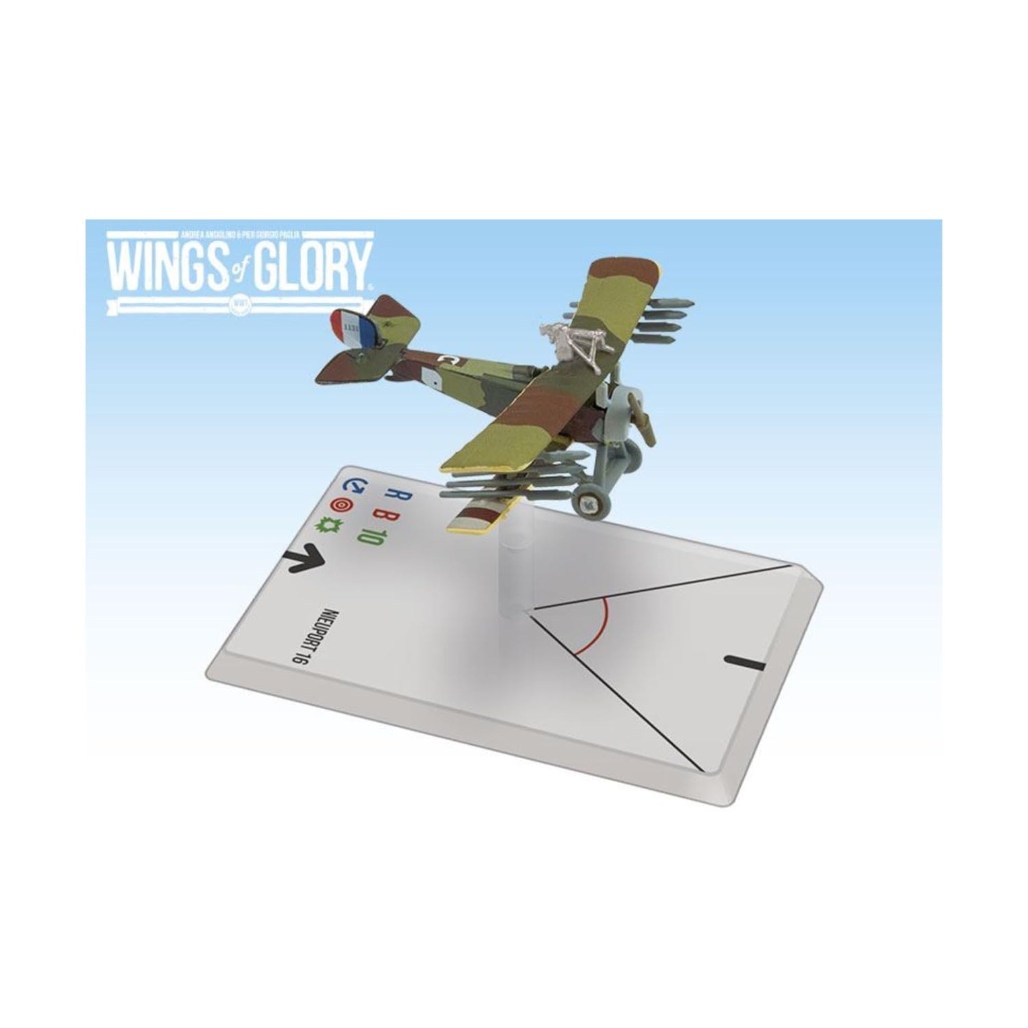 Ares Games Nieuport 16 (Escadrille Lafayette) - Wgf125C Wings Of Glory Ww1 Airplane Pack