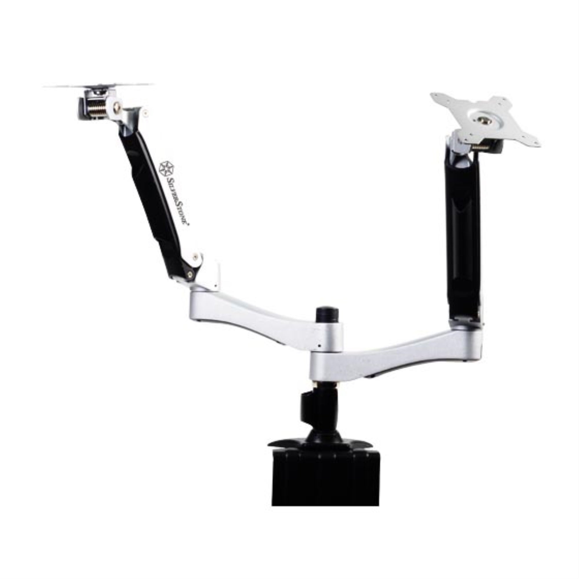 Silver, ARM DUO Dual LCD Interactive monitor mount