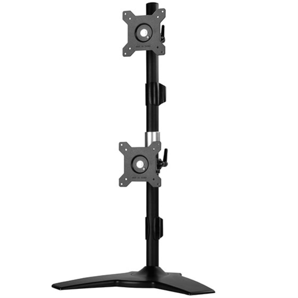 Vertical Dual Lcd Monitor Desk Stand, Support Up To 24' Lcd Monitor