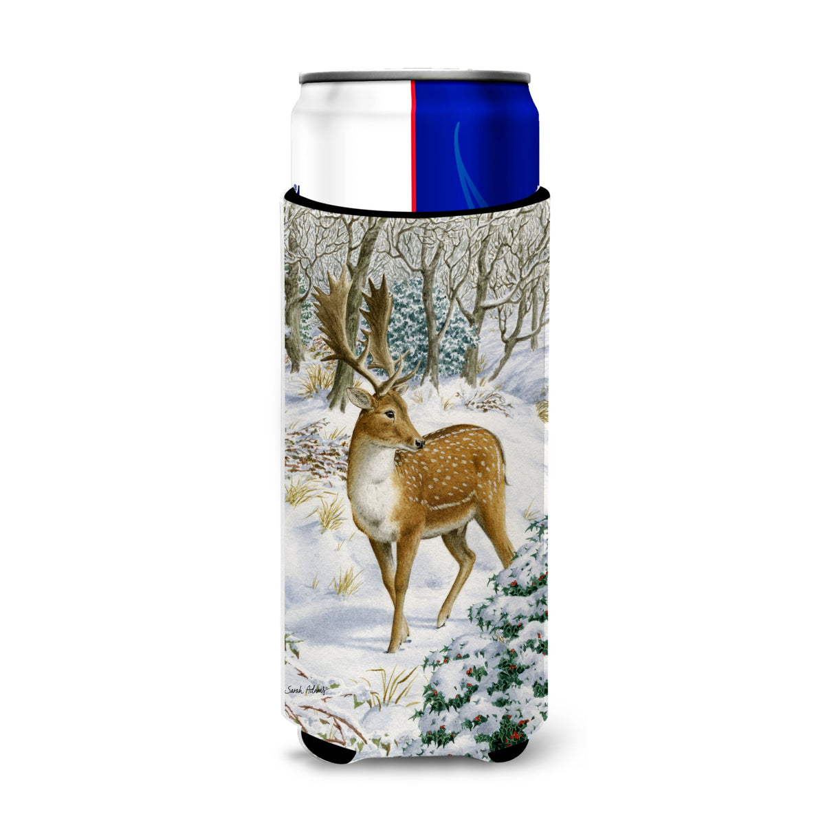 Caroline'S Treasures Fallow Buck Deer Michelob Ultra Koozies For Slim Cans, Multicolor