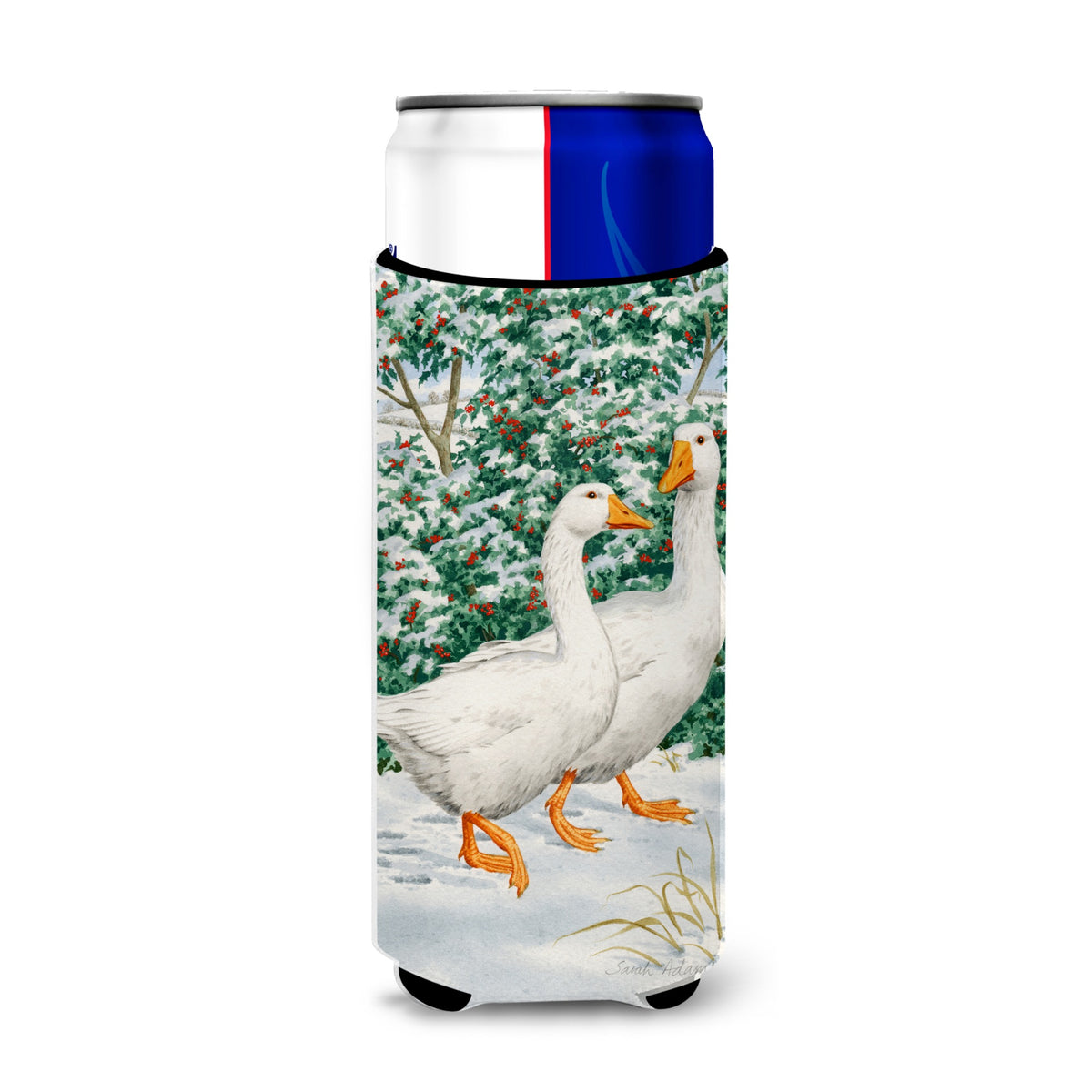 Caroline'S Treasures Geese Michelob Ultra Koozies For Slim Cans, Multicolor