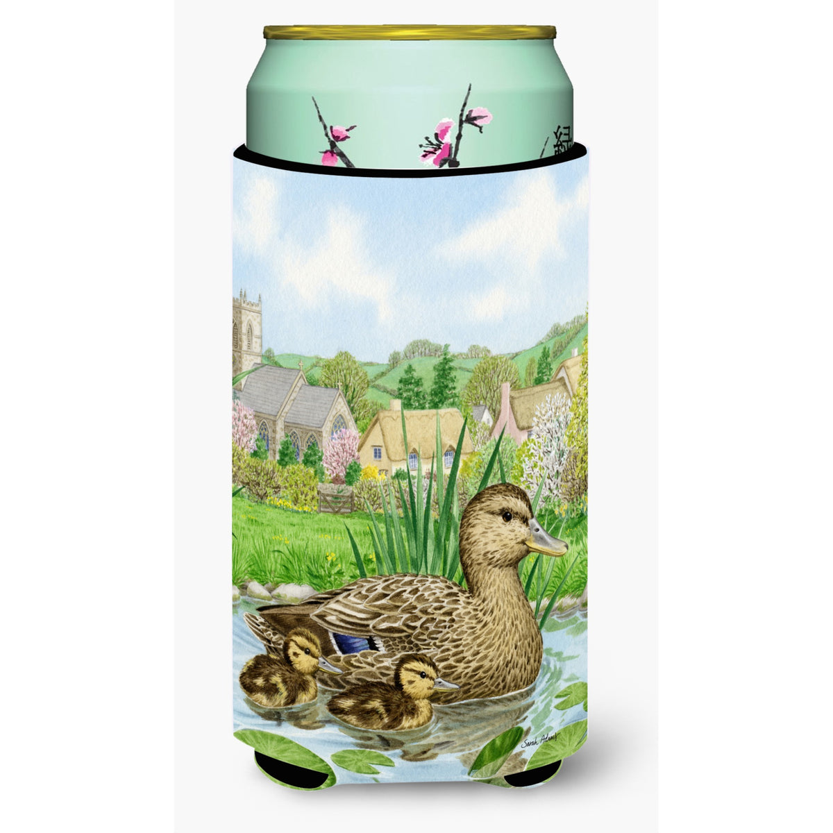 Caroline'S Treasures Mallard Duck Tall Boy Koozie Hugger, Multicolor